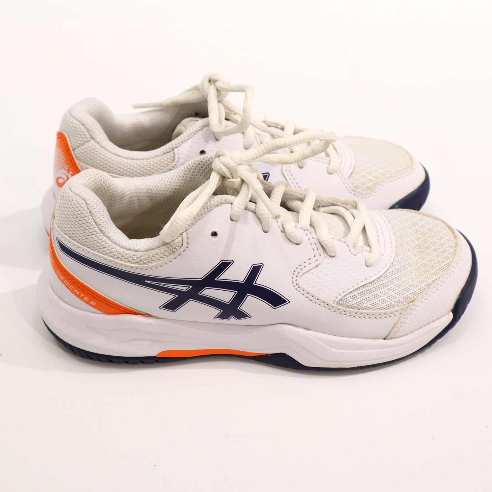 Sportschuh Asics 33.5 Hallenschuh weiß Schnürrschuh Mesh sehr gut
