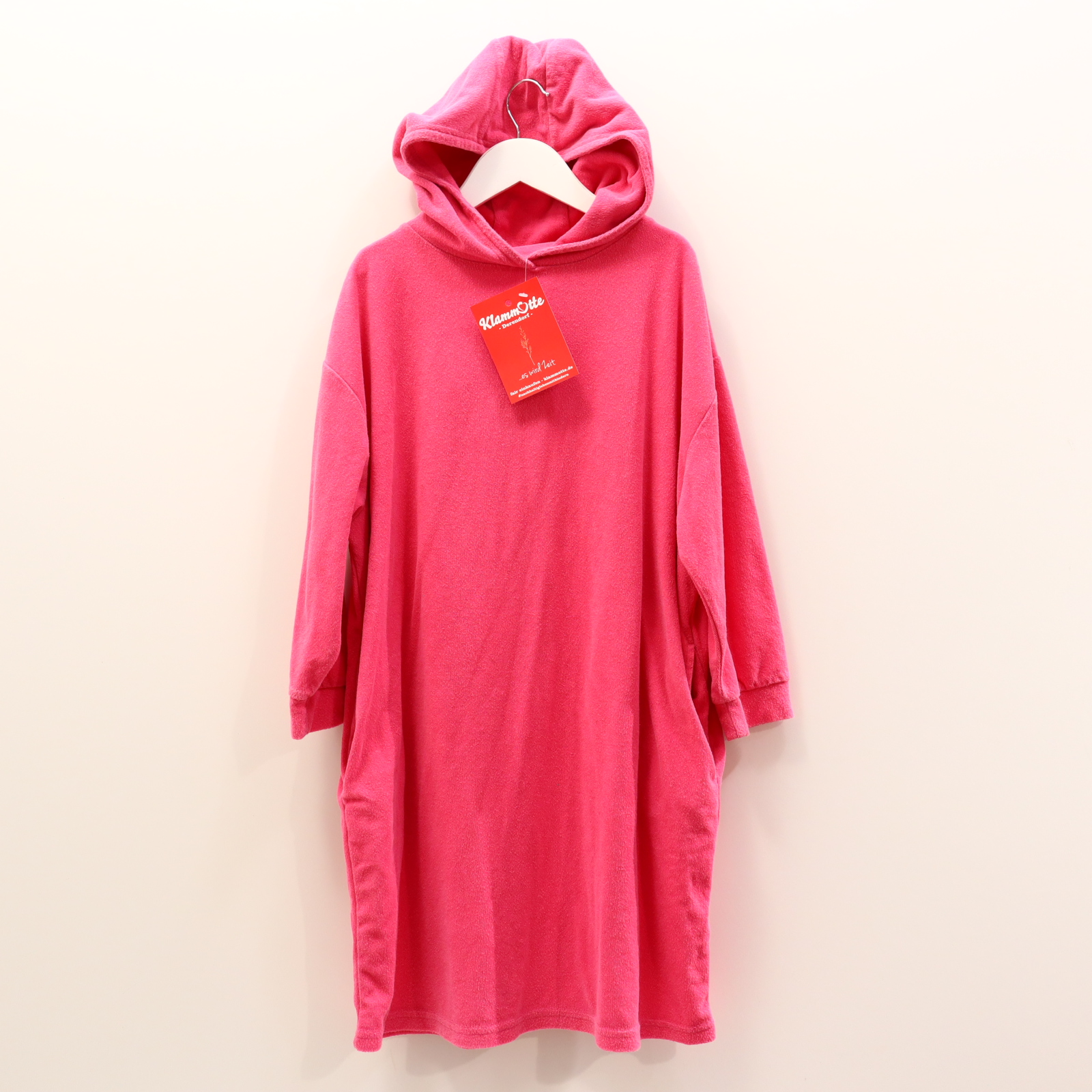 Bademode next Strandkleid 140 pink Baumwolle/Frottee/Polyester