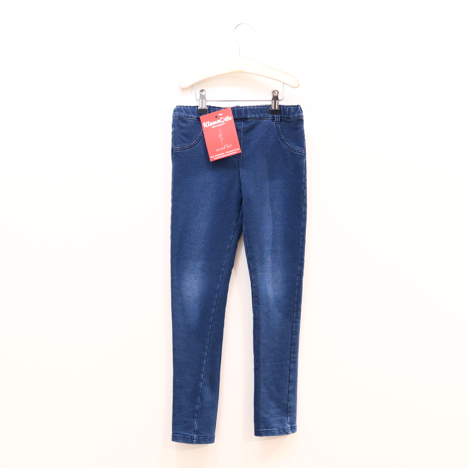 Hose BOBOLI Jeggings 128 blau Denim Gummibandzug
