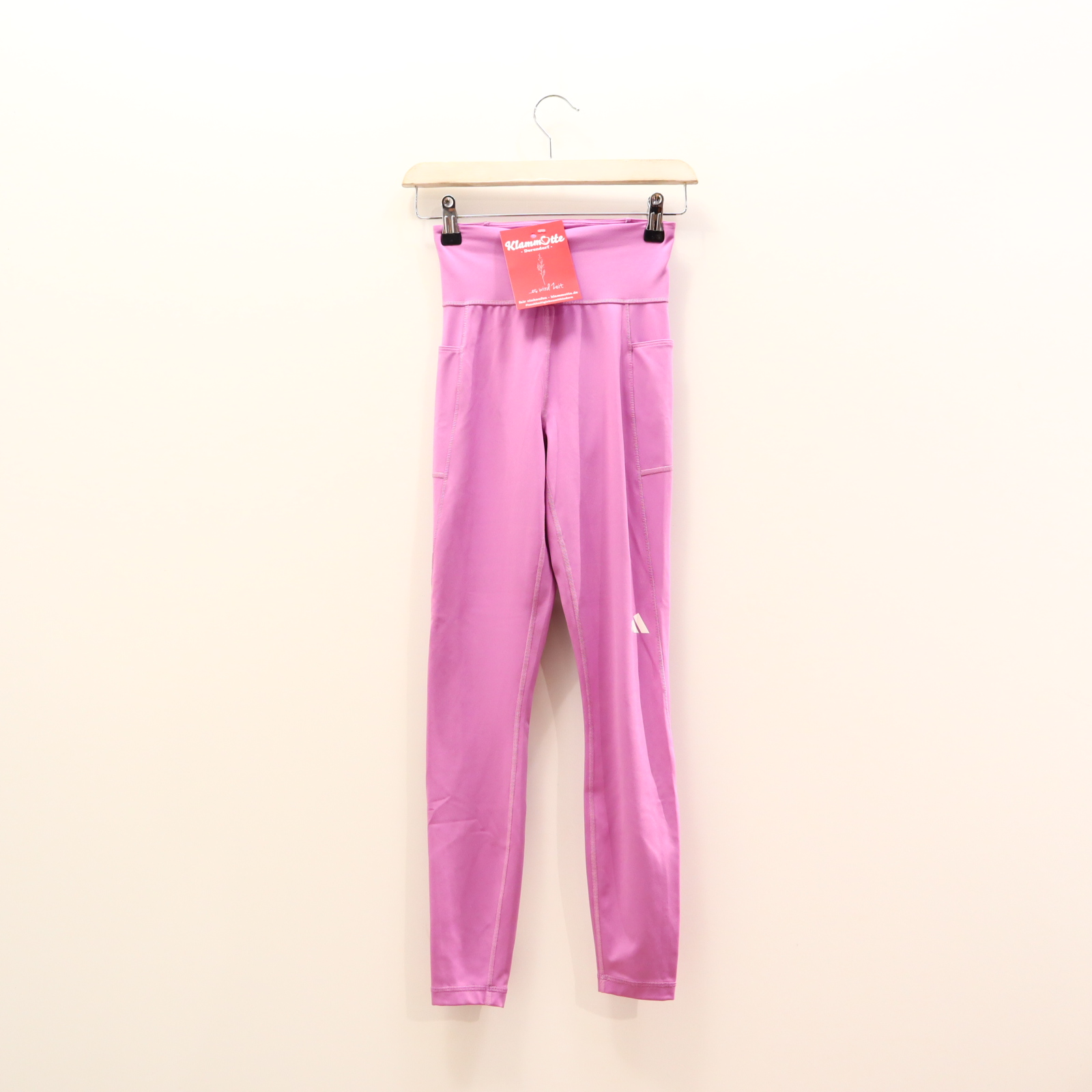 Hose adidas Sporttights 158 rosa Logo/Print Komfortbund/Kordelzug