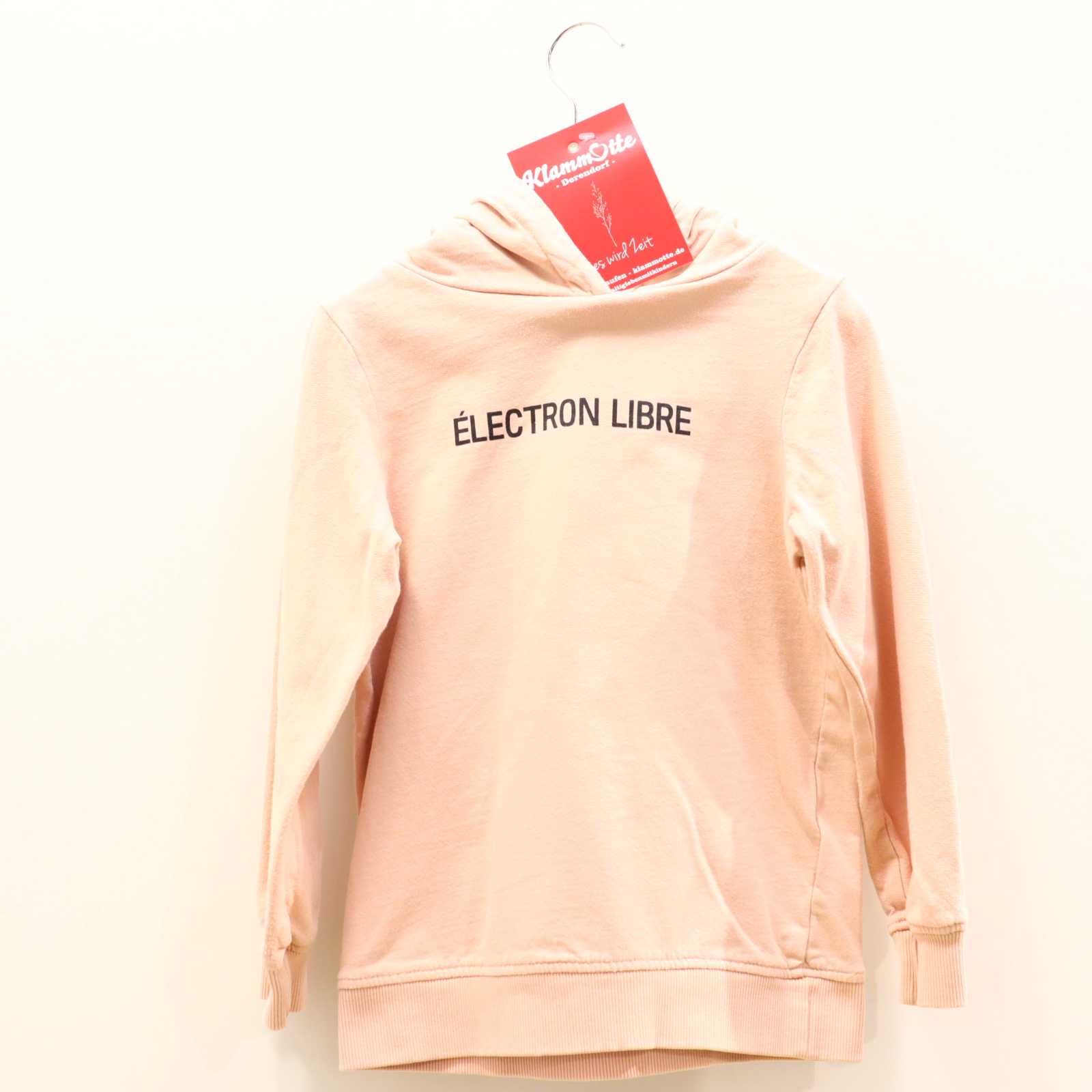 Oberteil ONLY 110/116 rosa Backprint/Print Kapuzenpullover Baumwolle