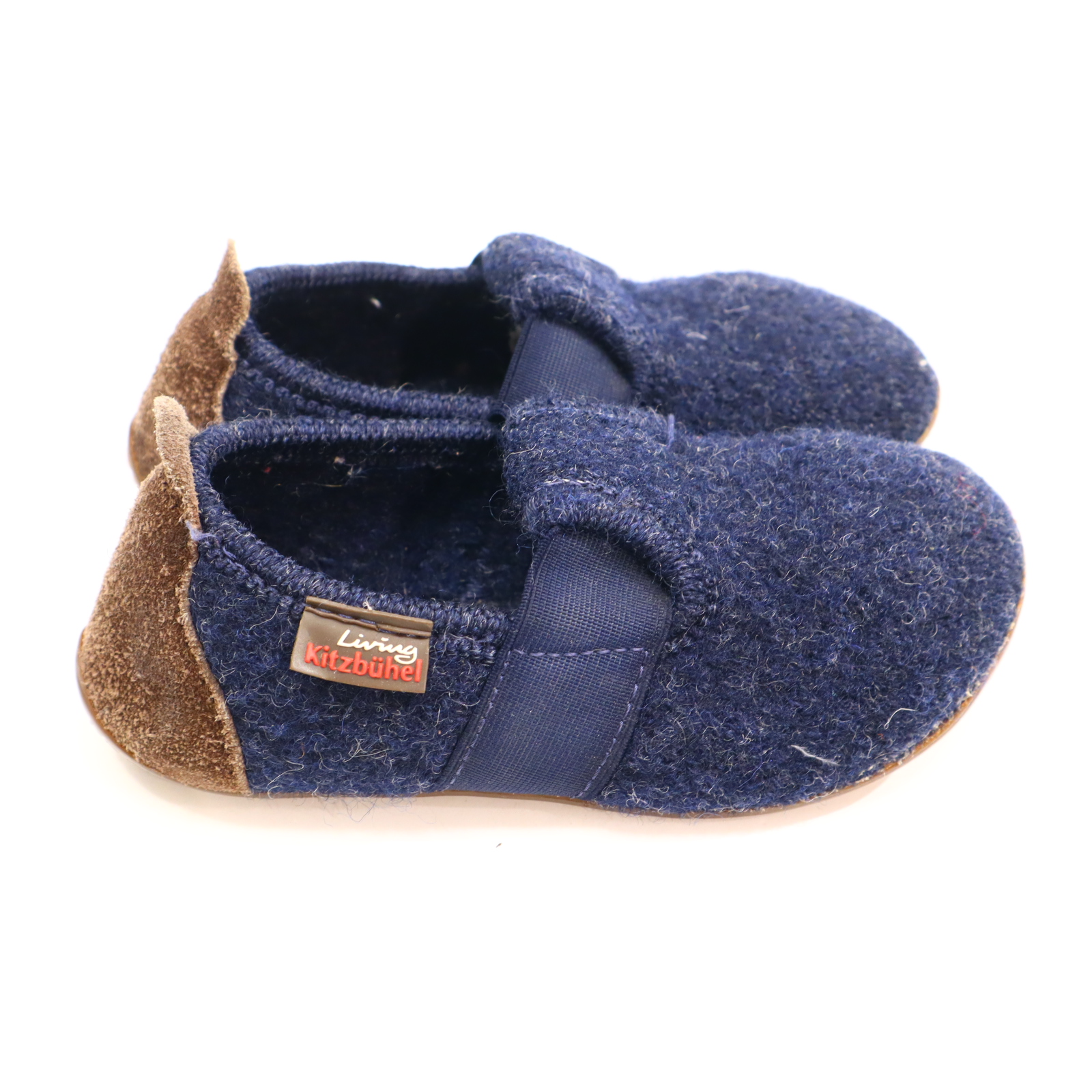 Hausschuhe/Wasserschuhe Living Kitzbühel 26 blau Slipper Filz/Wolle