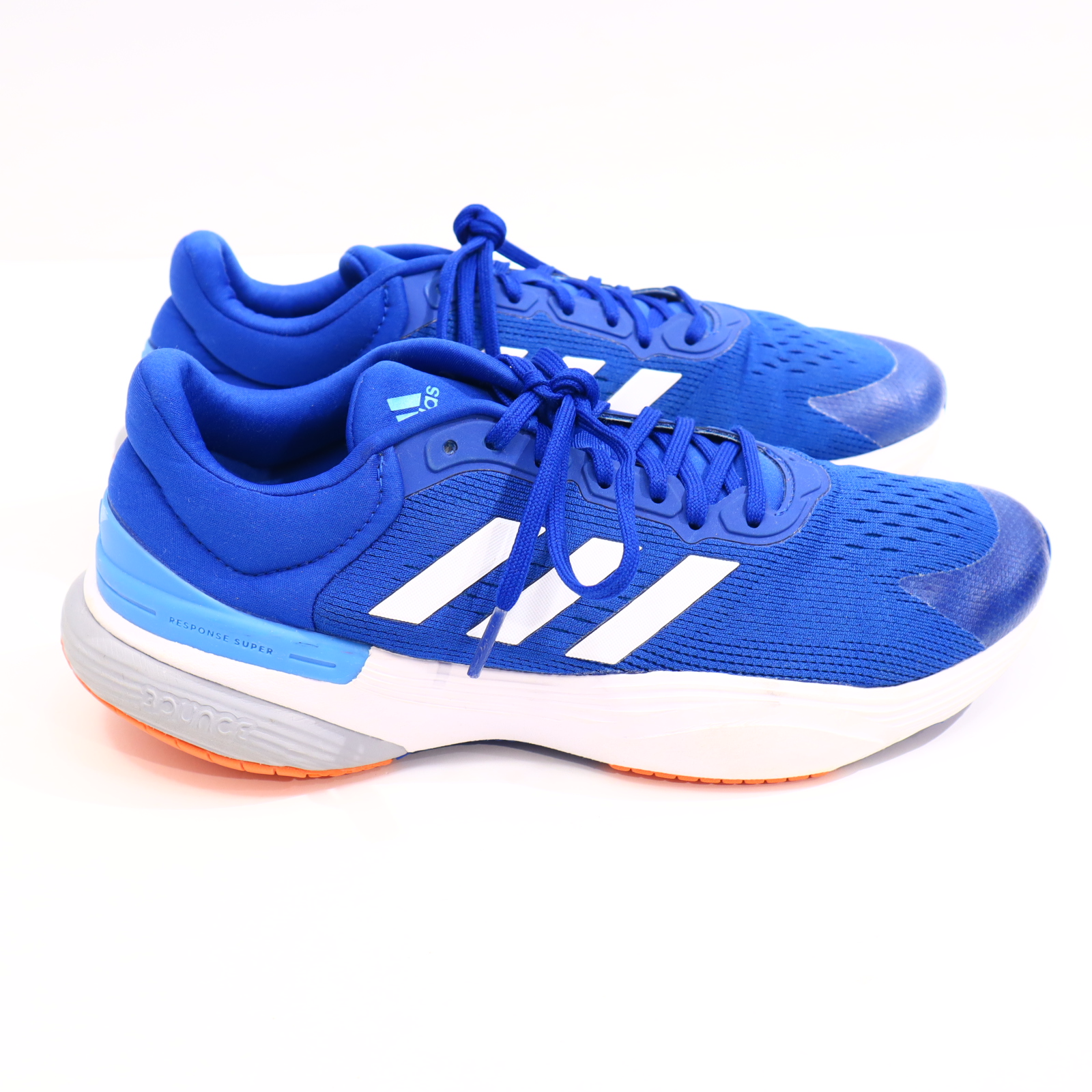 Sportschuh Adidas 40 Laufschuh blau/weiß Schnürrschuh