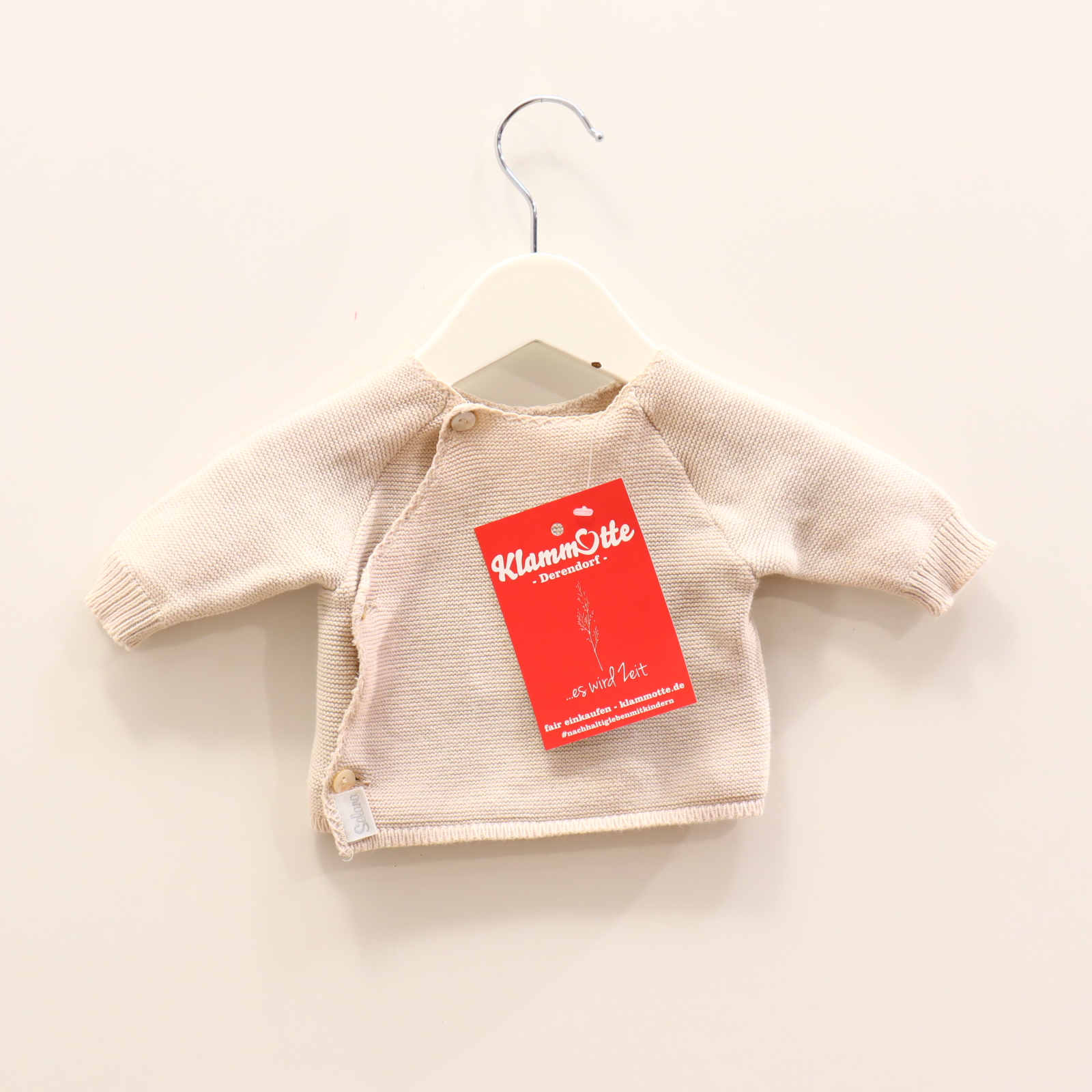 Oberteil Selana 56 creme Wickeljacke Baumwolle/Strick