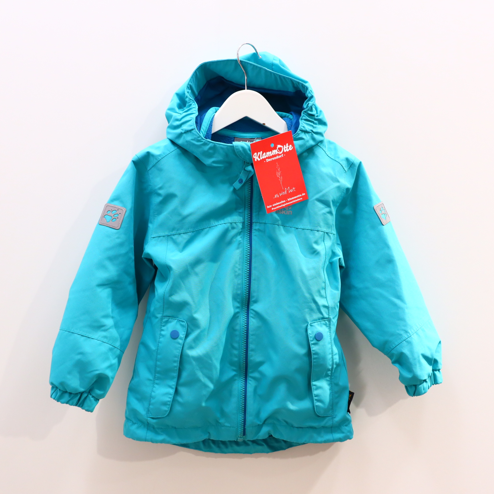 Jacke Jack Wolfskin Funktionsjacke/3-in-1 Jacke 104 türkis Übergang Applikation/Logo/Print TEXAPORE/nanuk200 herrausnehmb. Innenjacke/Meshfutter