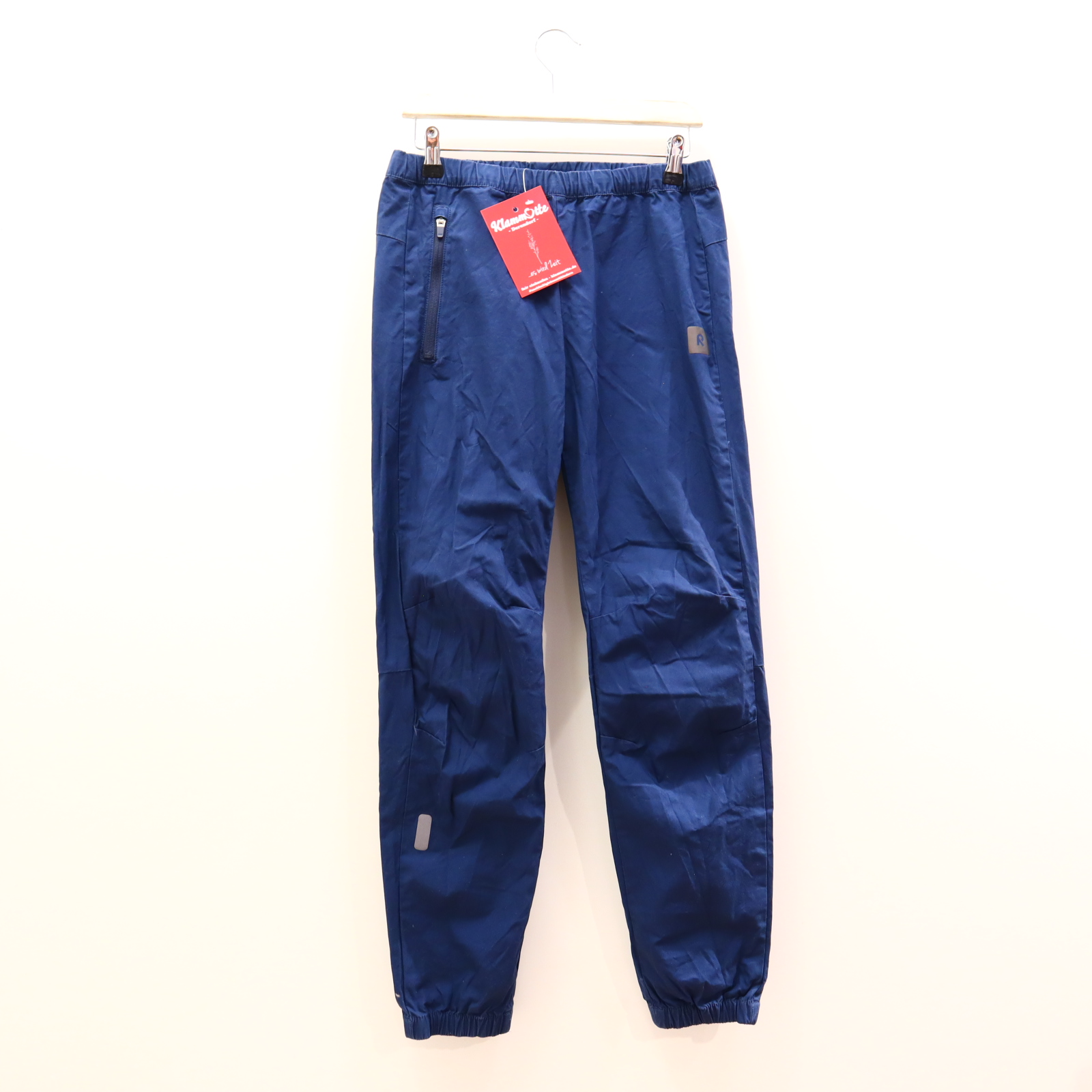 Hose reima 164 Jogger blau Logo/Print Gummibandzug/Kordelzug Baumwolle