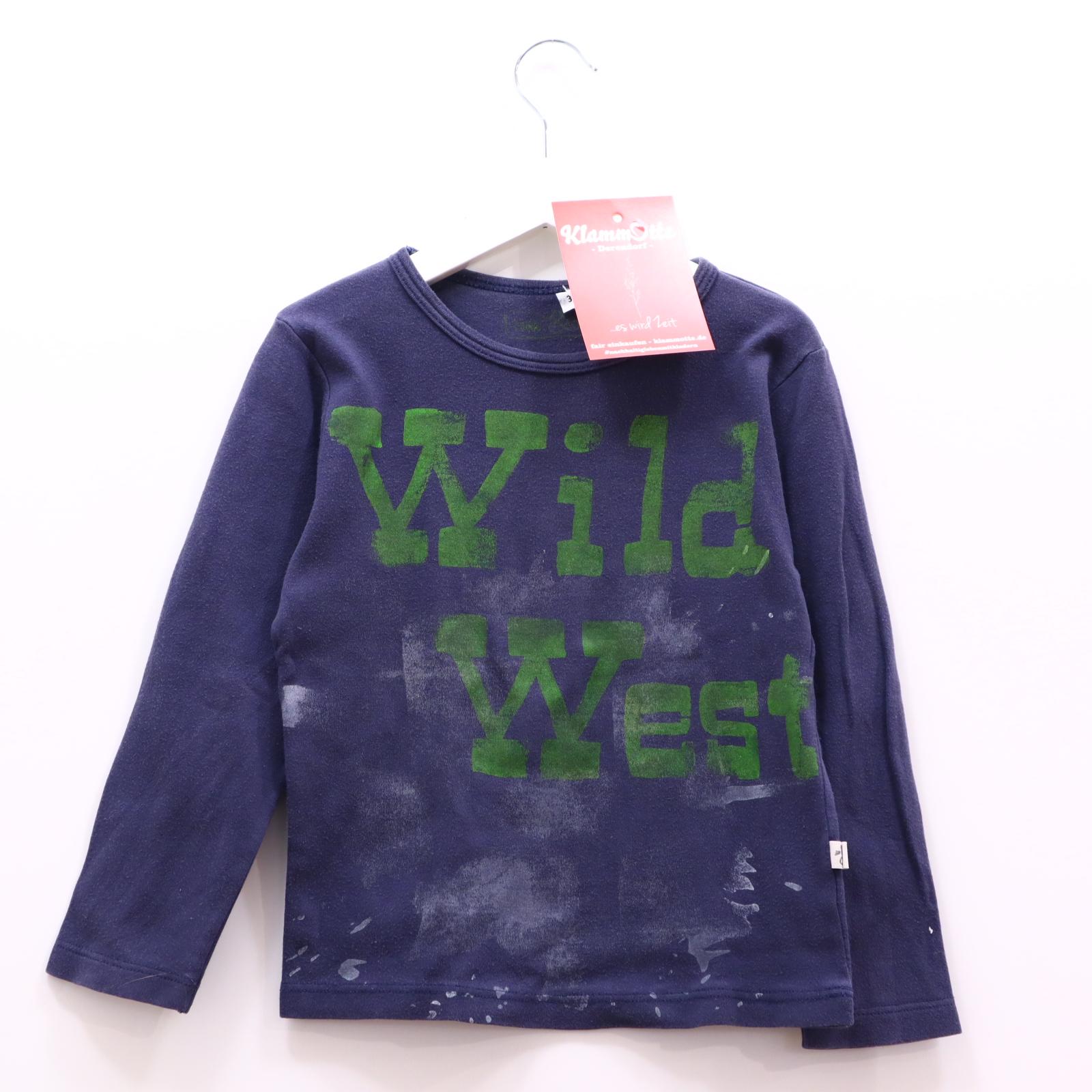 Oberteil tim & lucy Gr. 110/Gr. 116 langarm/Shirt grau Print