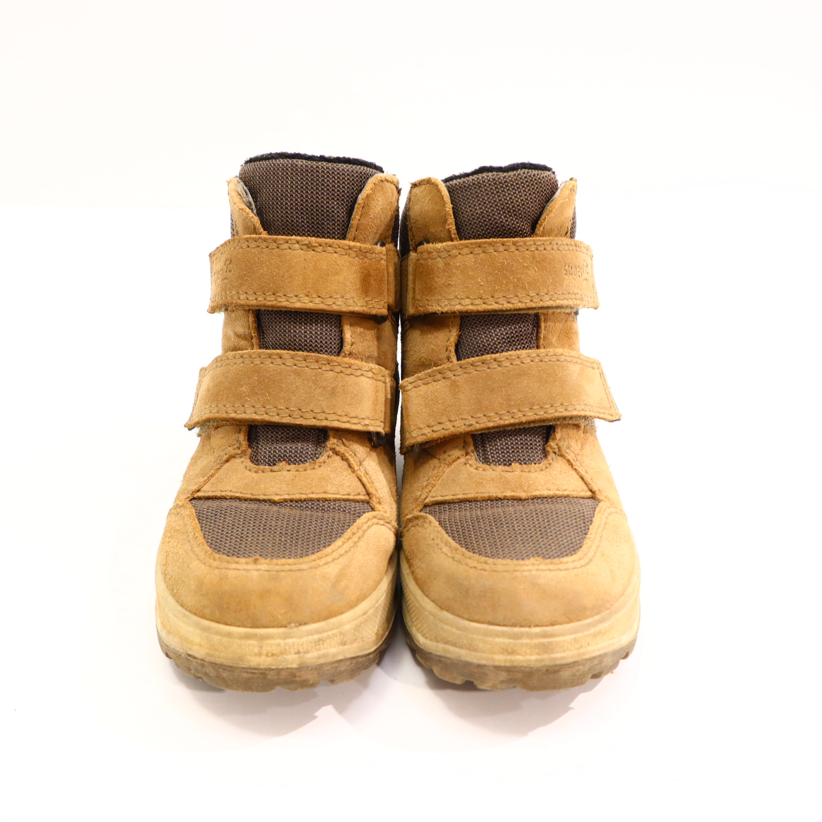 Halbschuhe SuperFit Boots/Klett 29 braun SYMPATEX Herbst/Winter leichte gleichmäßige Ablaufspuren gefüttert