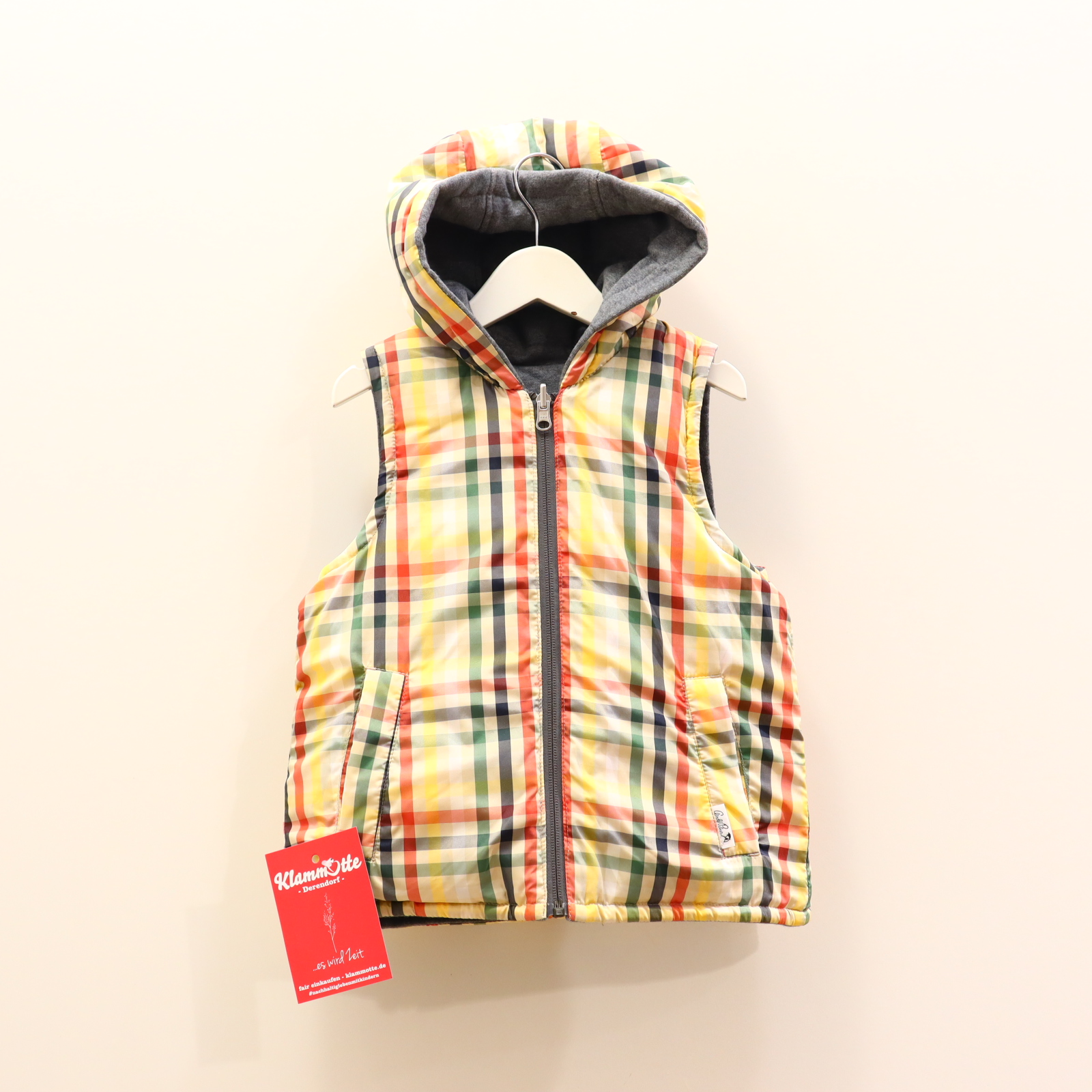 Jacke Arnold Palmer 116 bunt/grau Applikation/gestreift Steppweste wendbar