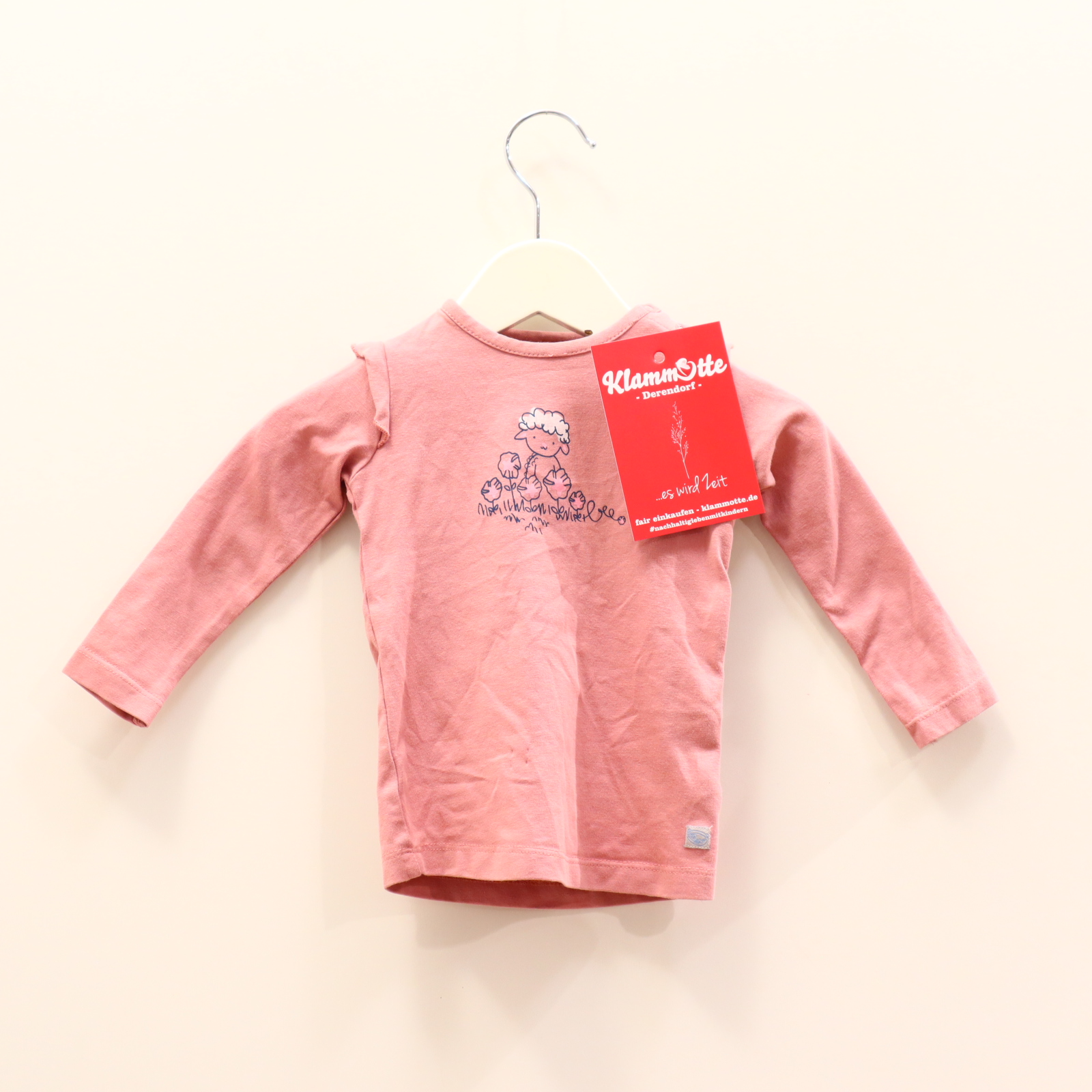 Oberteil mood street 62 rosa Print langarm Shirt Bio-Baumwolle/Elasthan