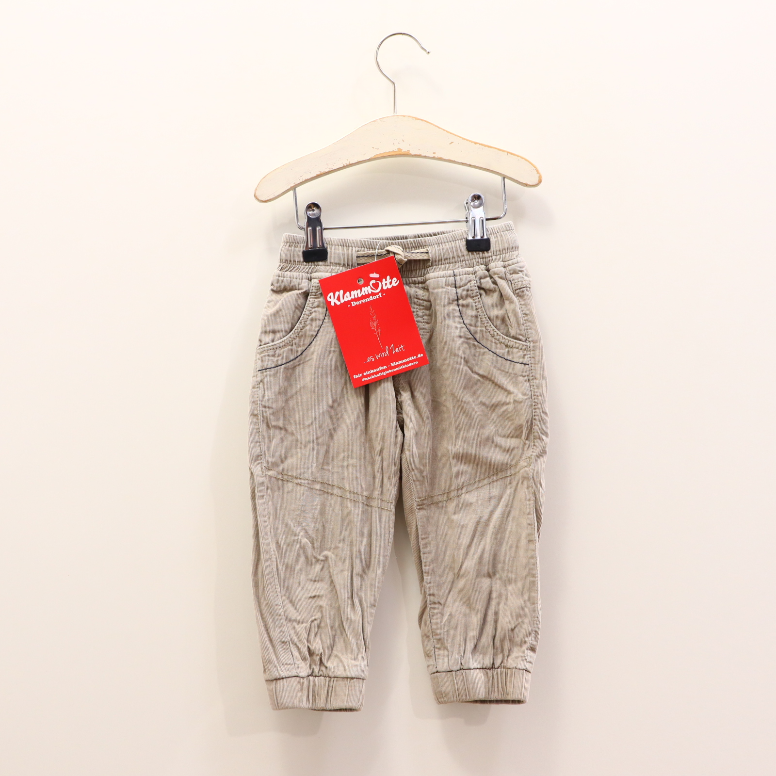 Hosen & Strampler dm 80 sand Jogger Cord Gummibandzug gefüttert/Jerseyfutter Herbst/Winter