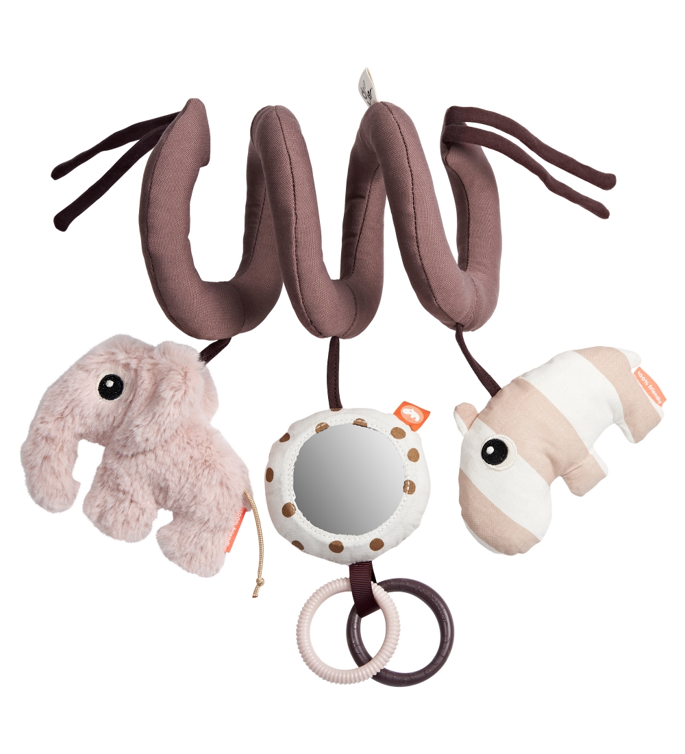 Babyspielzeug done by deer creme Aktivitätsspirale Textil
