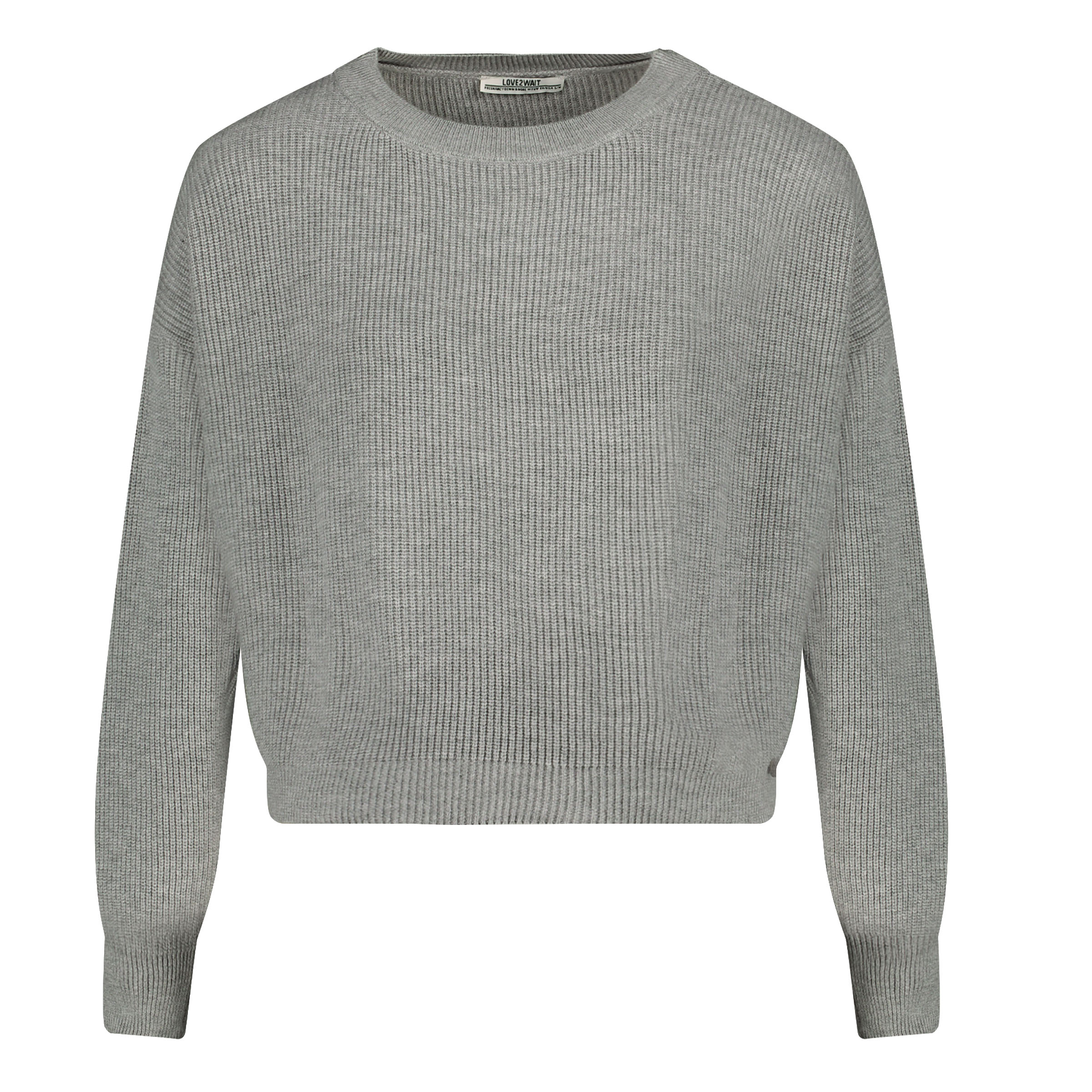 Pullover LOVE2WAIT Strickpullover S/M grau Crop