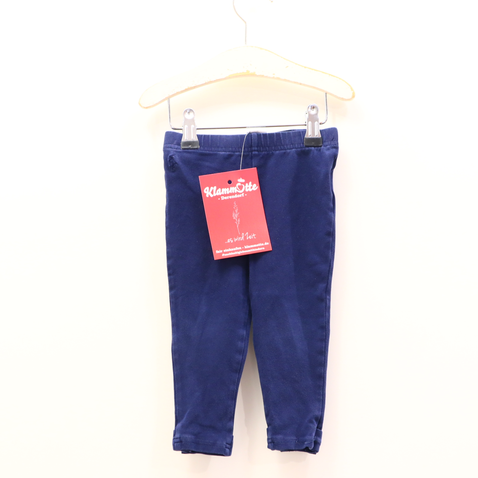 Hosen & Strampler Ralph Lauren 80/86 blau Logo/Schleife/Stickerei Legging Baumwolle/Elasthan/Jersey Gummibandzug