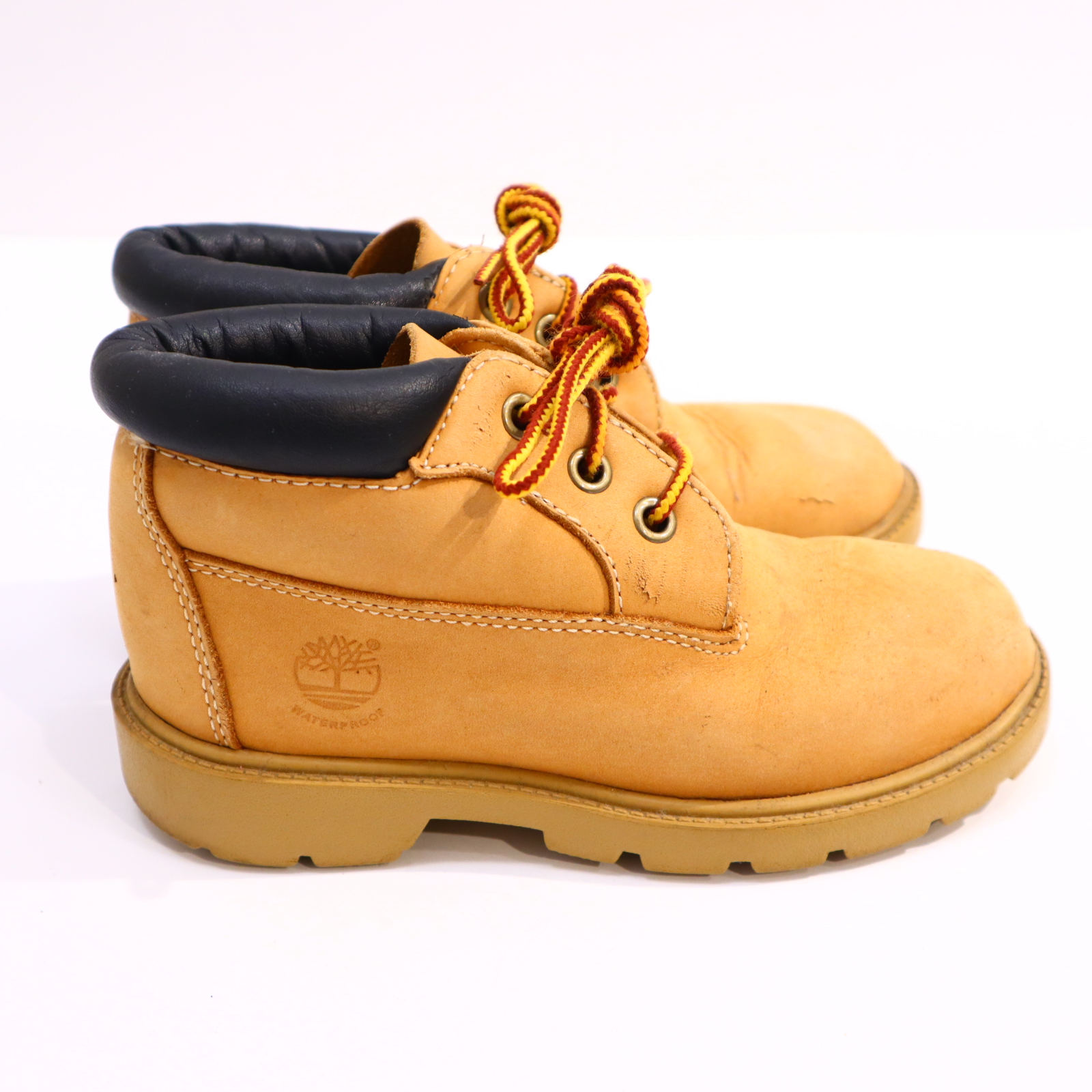 Halbschuhe Timberland Boots/Schnürschuh 31 sand Leder leichte gleichmäßige Ablaufspuren