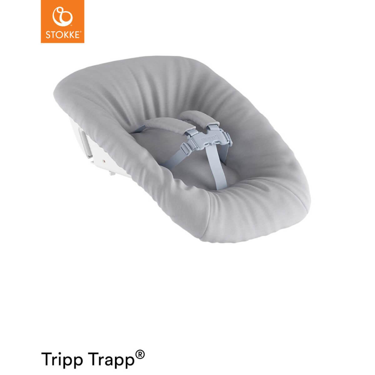 Hochstuhl STOKKE V2 grau Newborn Set/Spielzeug Halterung V2 mit Karton!/sehr gut