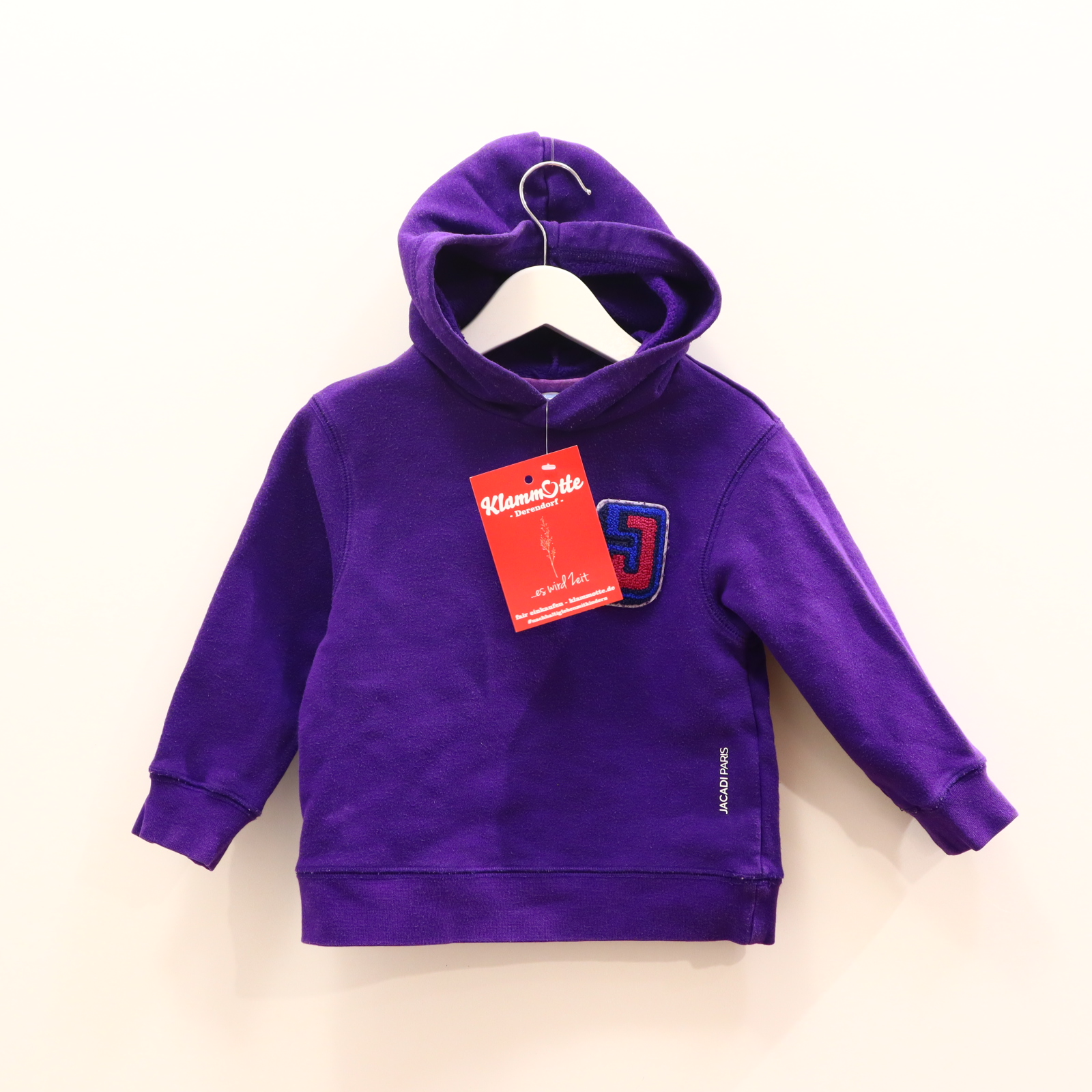 Oberteil jacadi 98 lila Applikation/Logo/Print Kapuzenpullover Baumwolle/Polyester