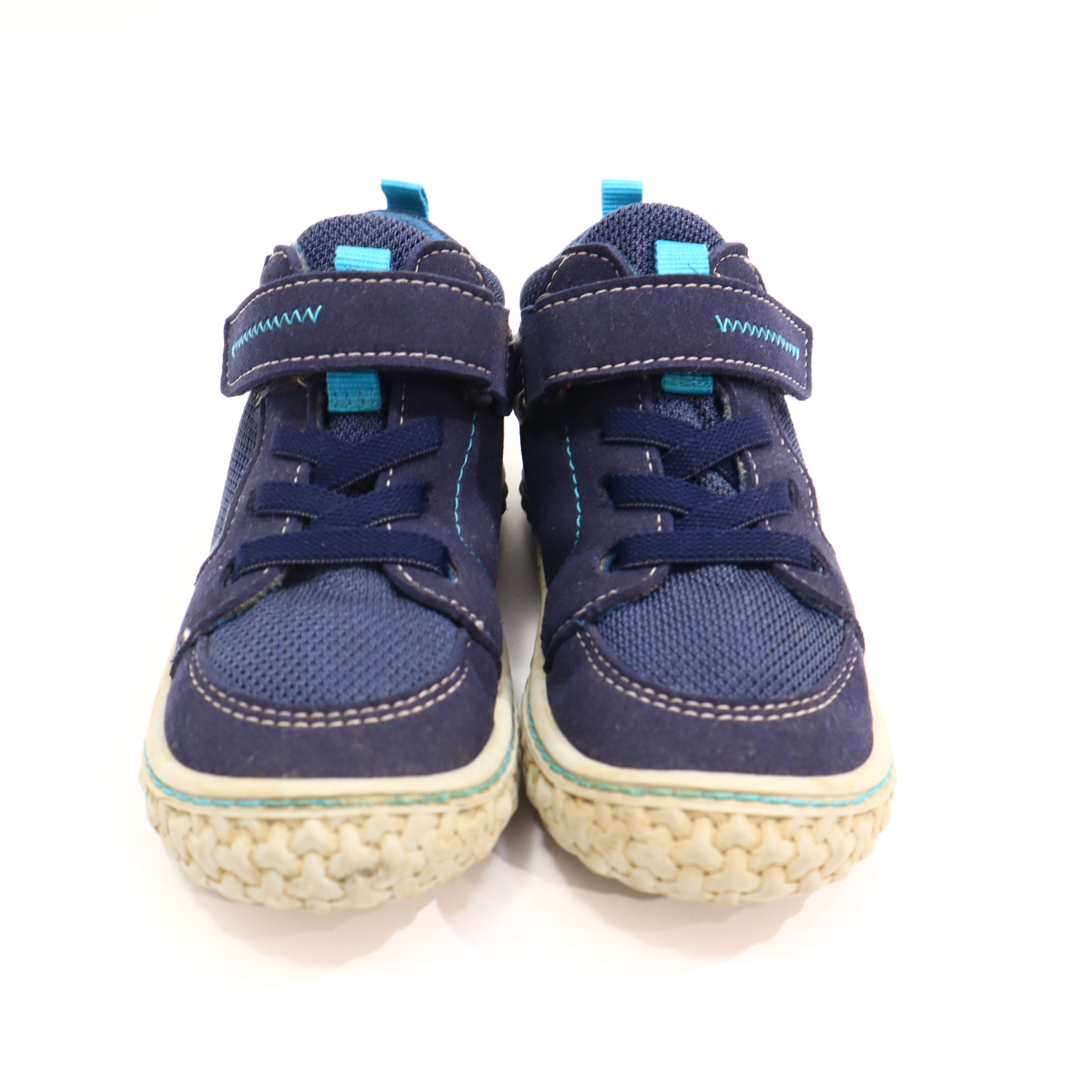 Halbschuhe PEPINO Barfußschuhe/Klett 25 M blau Mesh leichte gleichmäßige Ablaufspuren