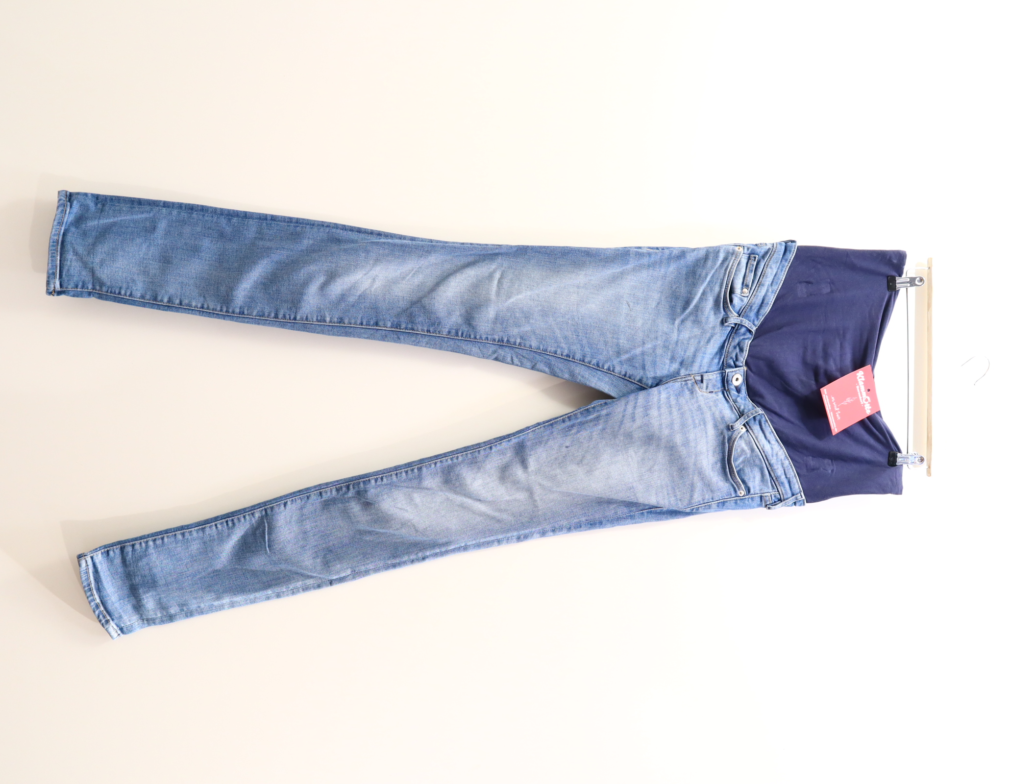 Hose H&M 38 Jeans Slim blau denim High rib