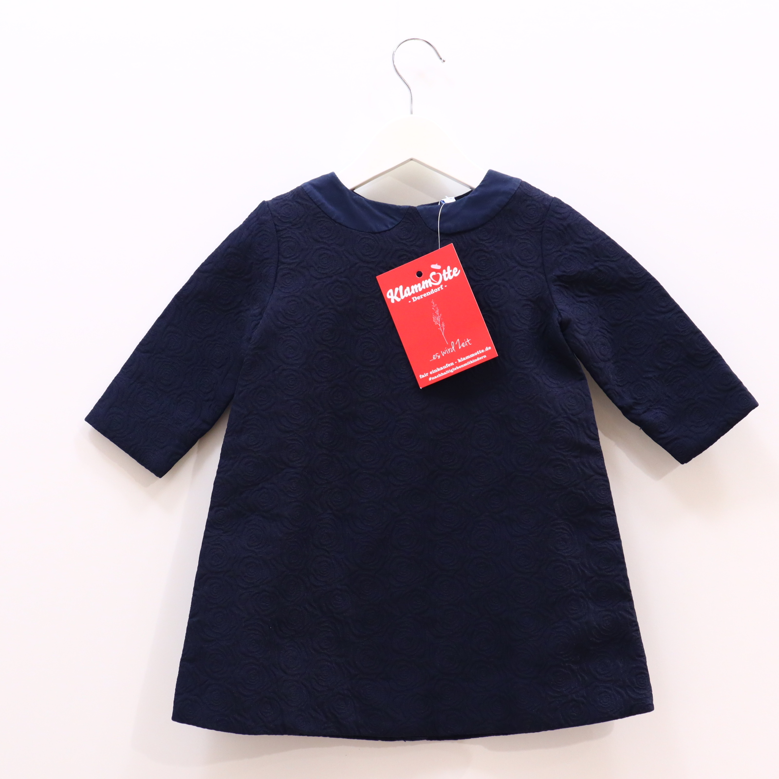 Kleider & Röcke jacadi Festtagskleid/Kleid 98 blau Baumwolle/Polyester Reißverschluß