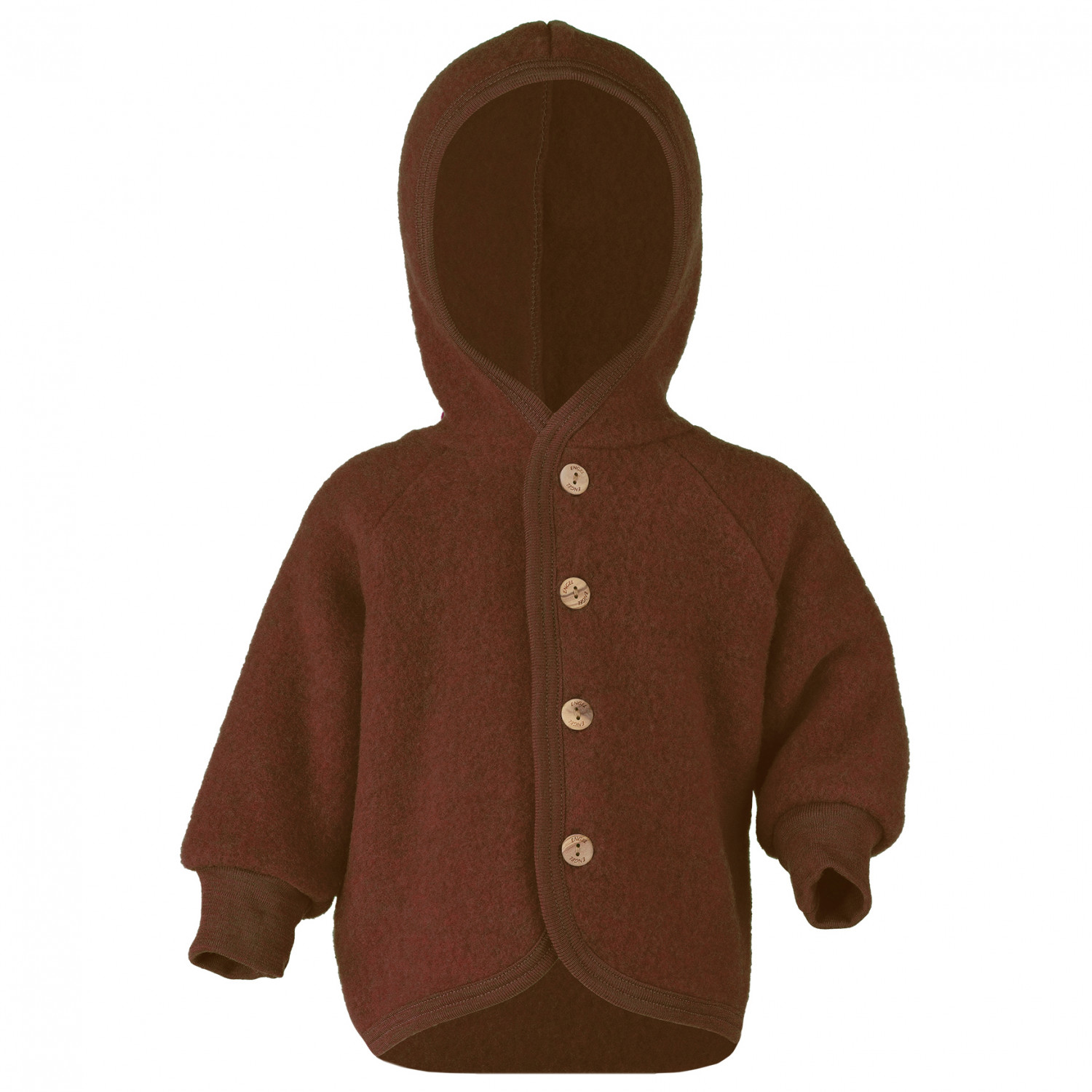 ENGEL Kapuzenjacke 100% Schurwolle (kbT)/Wollfleece