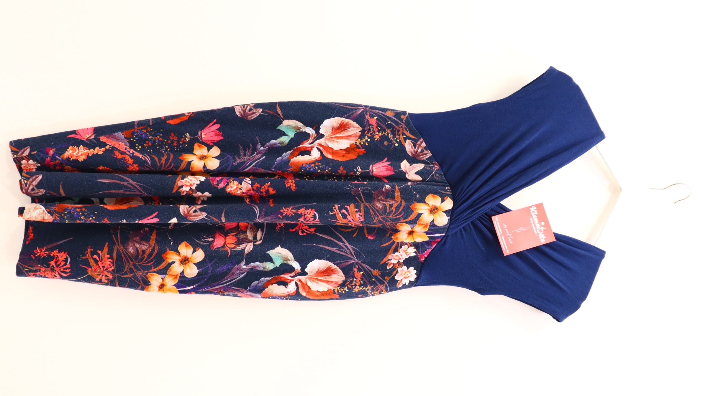 Kleider & Röcke TIFFANY ROSE M/38/40 blau/bunt Alloverprint/Blumen Elasthan/Viskose leicht blass