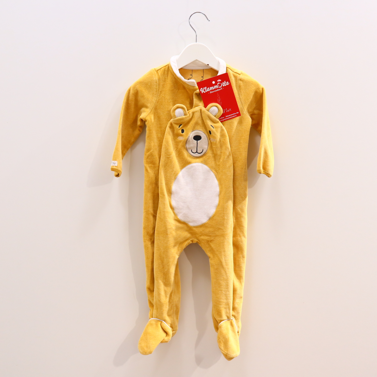 Oberteil SERGENT MAJOR 80 gelb Applikation/Motiv/Stickerei Einteiler mit Fuß/Schlafkleidung Nicki