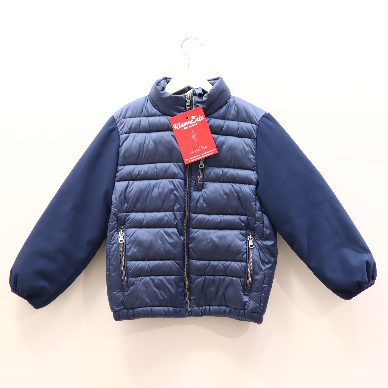 Jacke ORIGINAL MARINES Softshelljacke/Steppjacke 122/128 blau Herbst/Winter