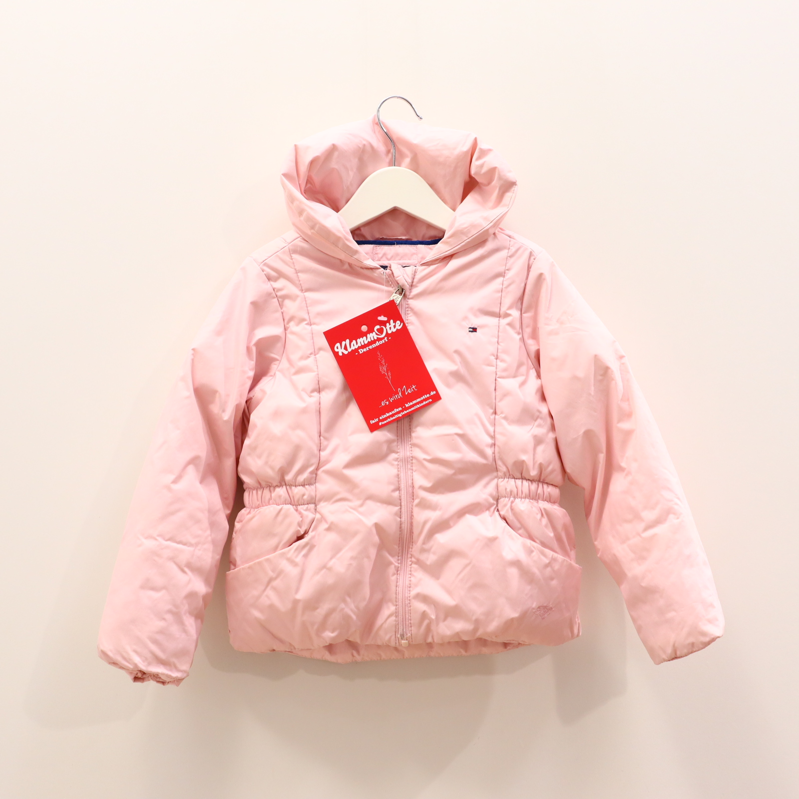Jacke TOMMY HILFIGER Anorak 104 Polyester rosa Herbst/Winter Logo/Stickerrei