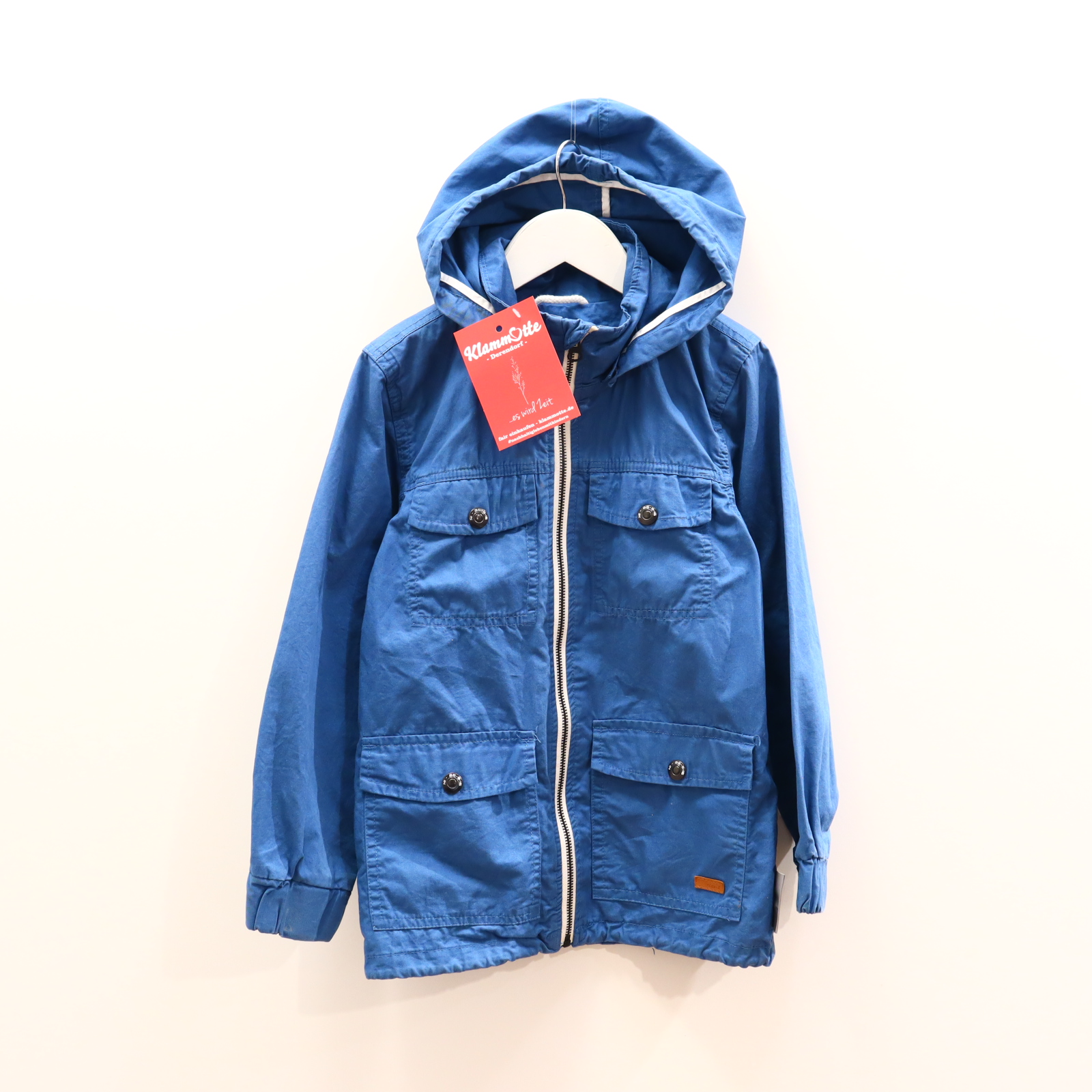 Jacke name it 128 blau Parka abnehmb. Kapuze Frühjahr/Sommer