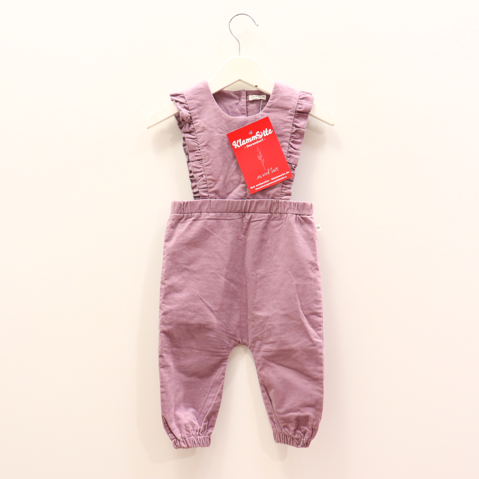 Hosen & Strampler LITTLE DUTCH 68 flieder Volants Latz Bio-Baumwolle/Cord/Elasthan