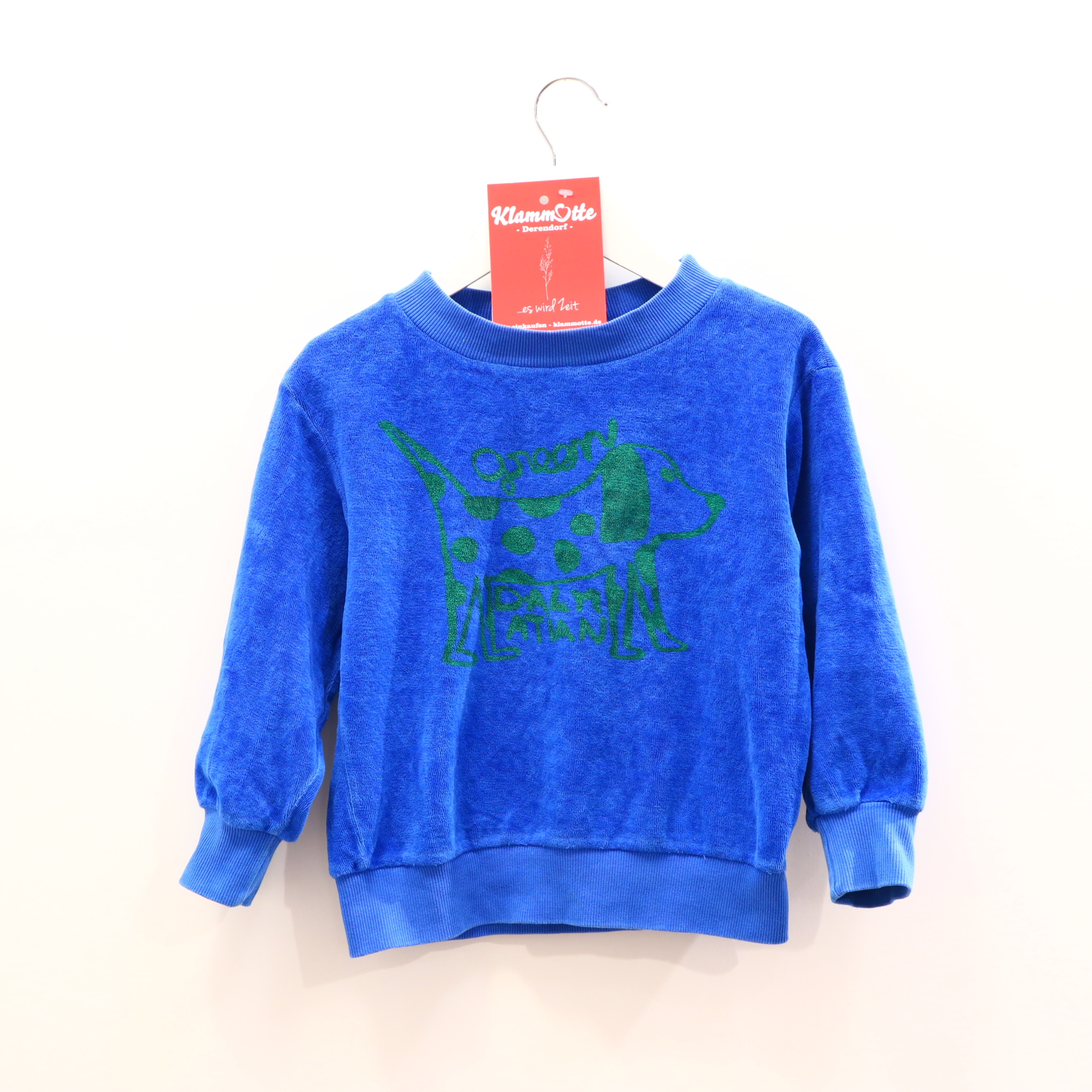 Oberteil weekend house kids Gr. 104/Gr. 98 Sweatshirt blau Biobaumwolle/Nicki melange/Print