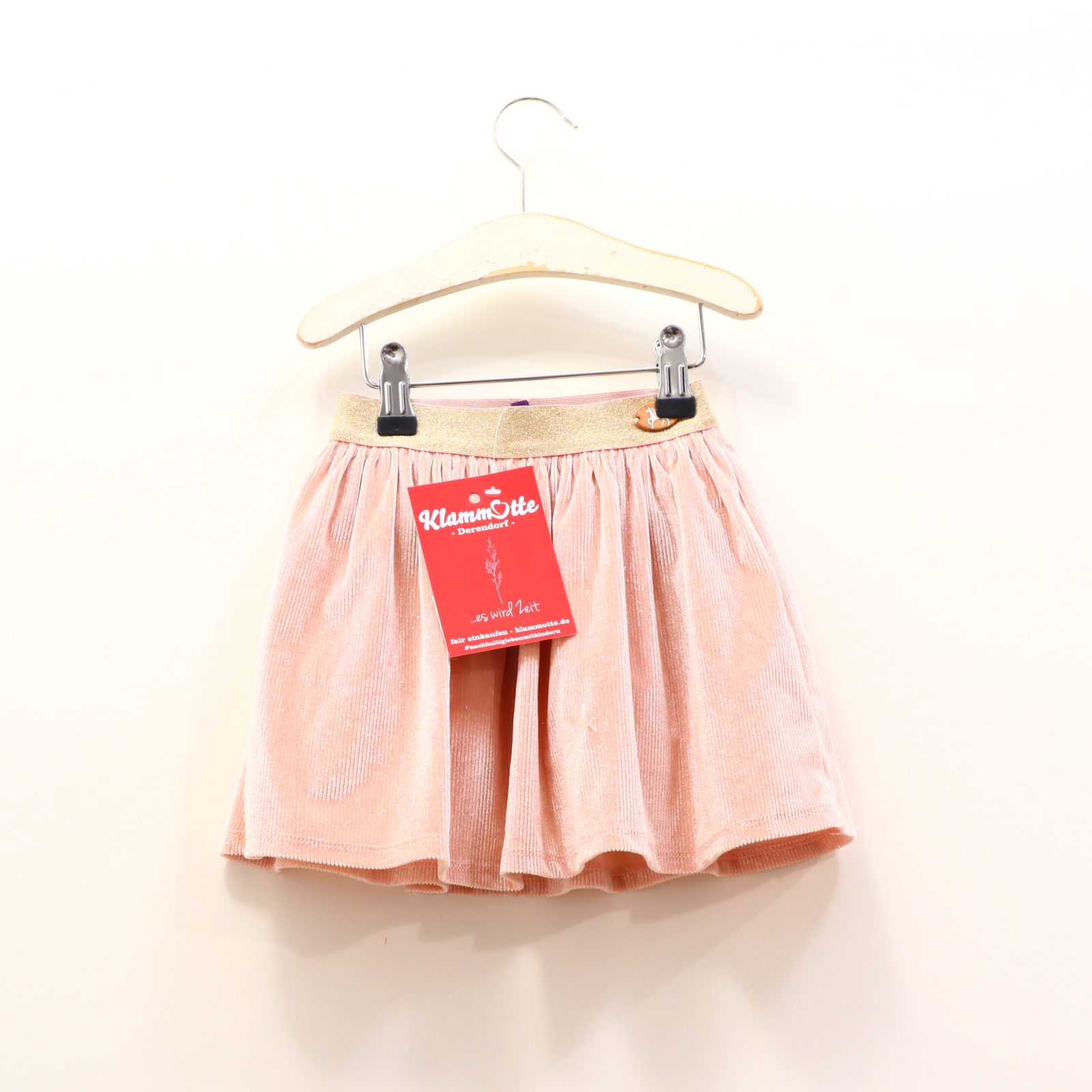 Kleider & Röcke Sergent Major Rock 98 rosa Glitzer Gummibandzug