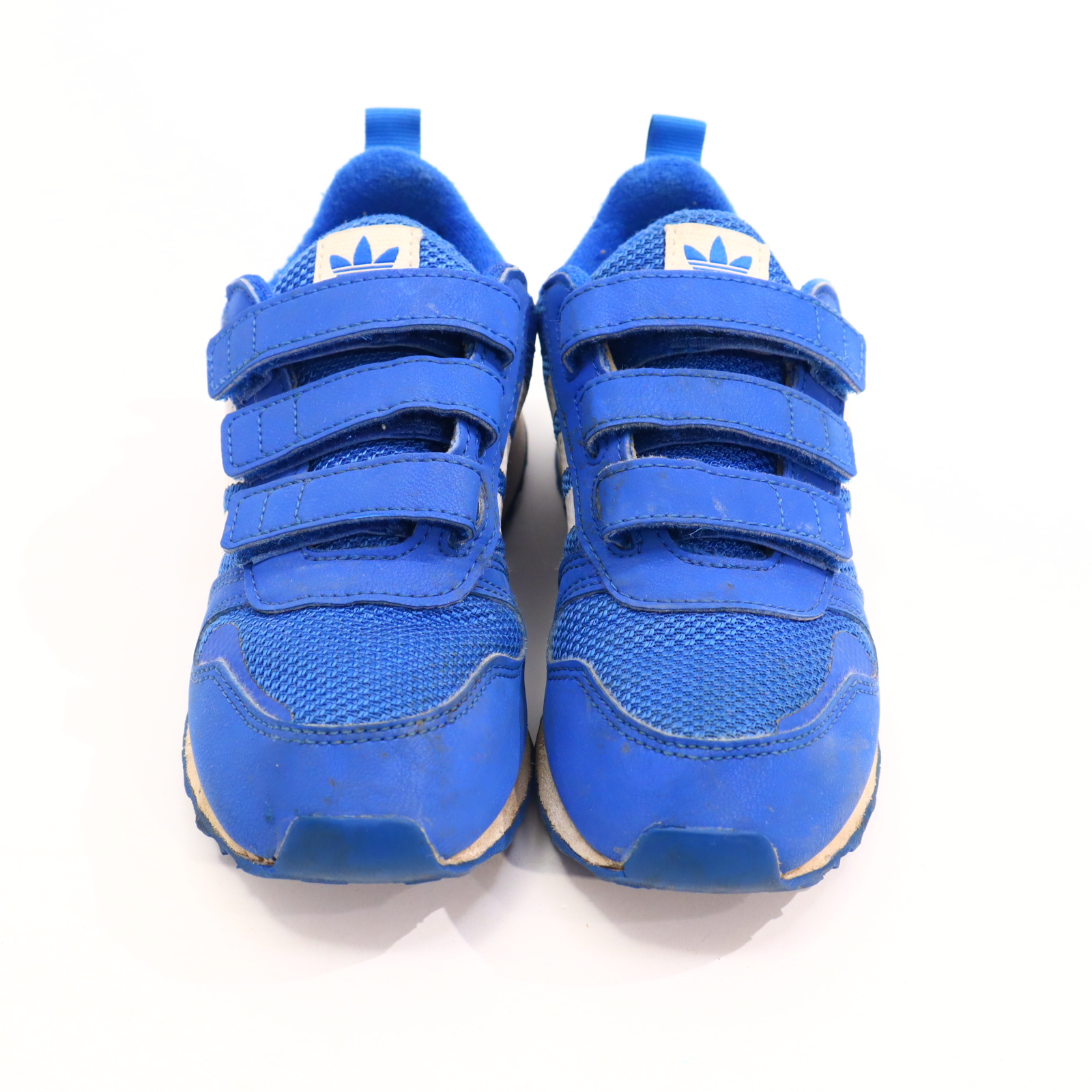 Halbschuhe Adidas Klett/Sneaker 31 blau Mesh leichte gleichmäßige Ablaufspuren