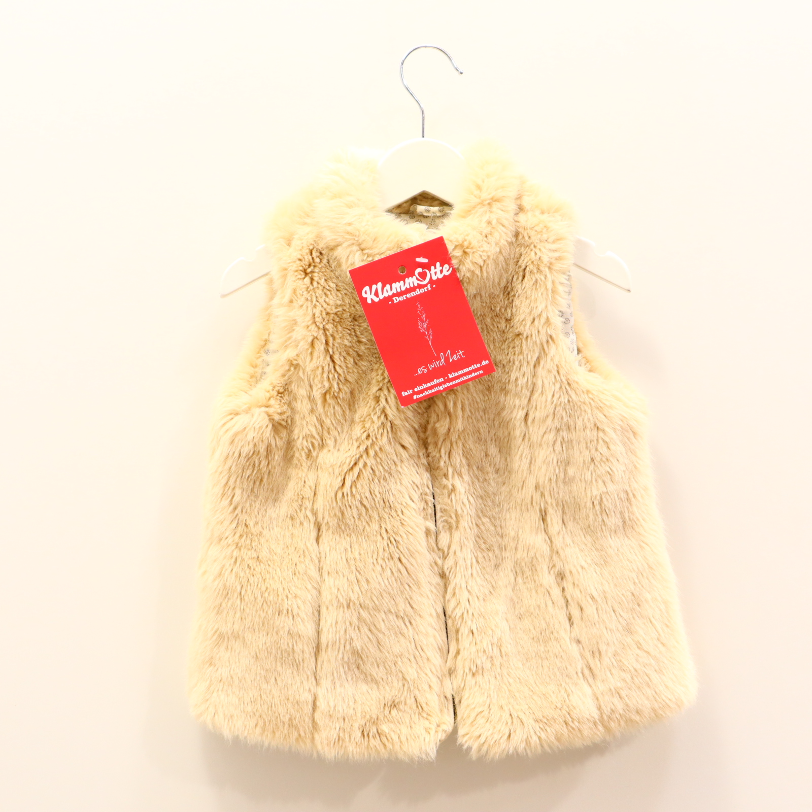 Oberteil ZARA 104 creme Zopfmuster Weste Polyacryl/Polyester