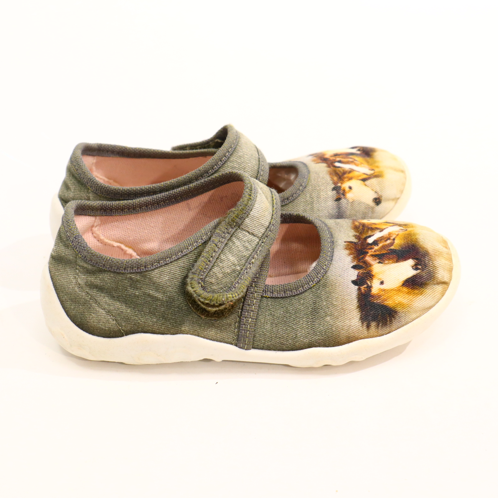 Hausschuhe/Wasserschuhe SuperFit 27 oliv Ballerina/Pantoffel Canvas