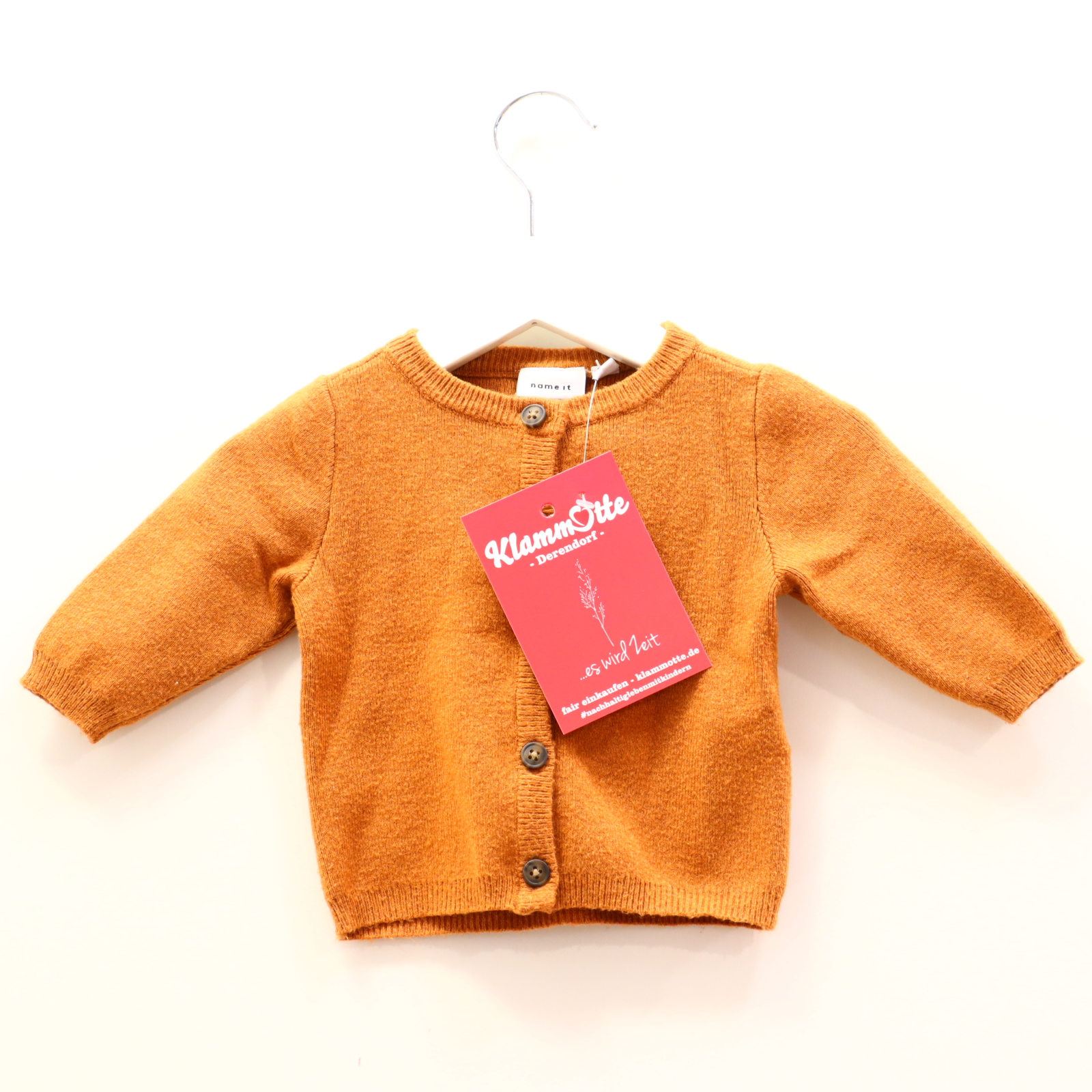 Oberteil name it 56 caramel Strickjacke Polyester/Viskose/Nylon