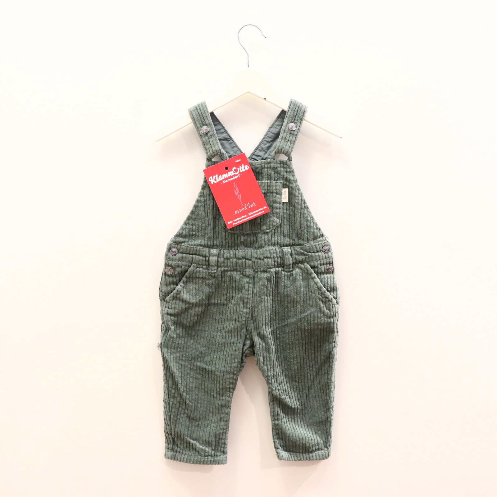 Hosen & Strampler Sigikid 74 grün Latz Cord