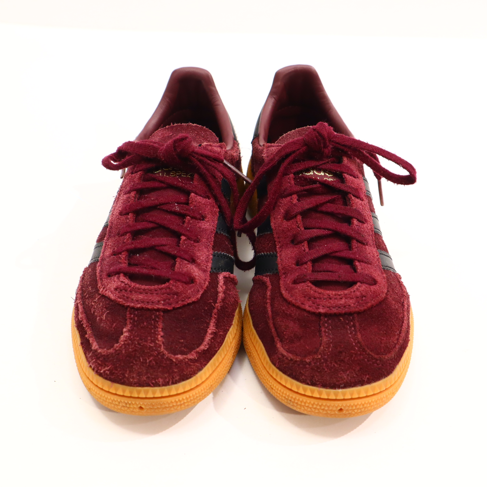 Halbschuhe Adidas SPEZIAL Schnürschuh/Sneaker 35.5 weinrot Wildleder leichte gleichmäßige Ablaufspuren