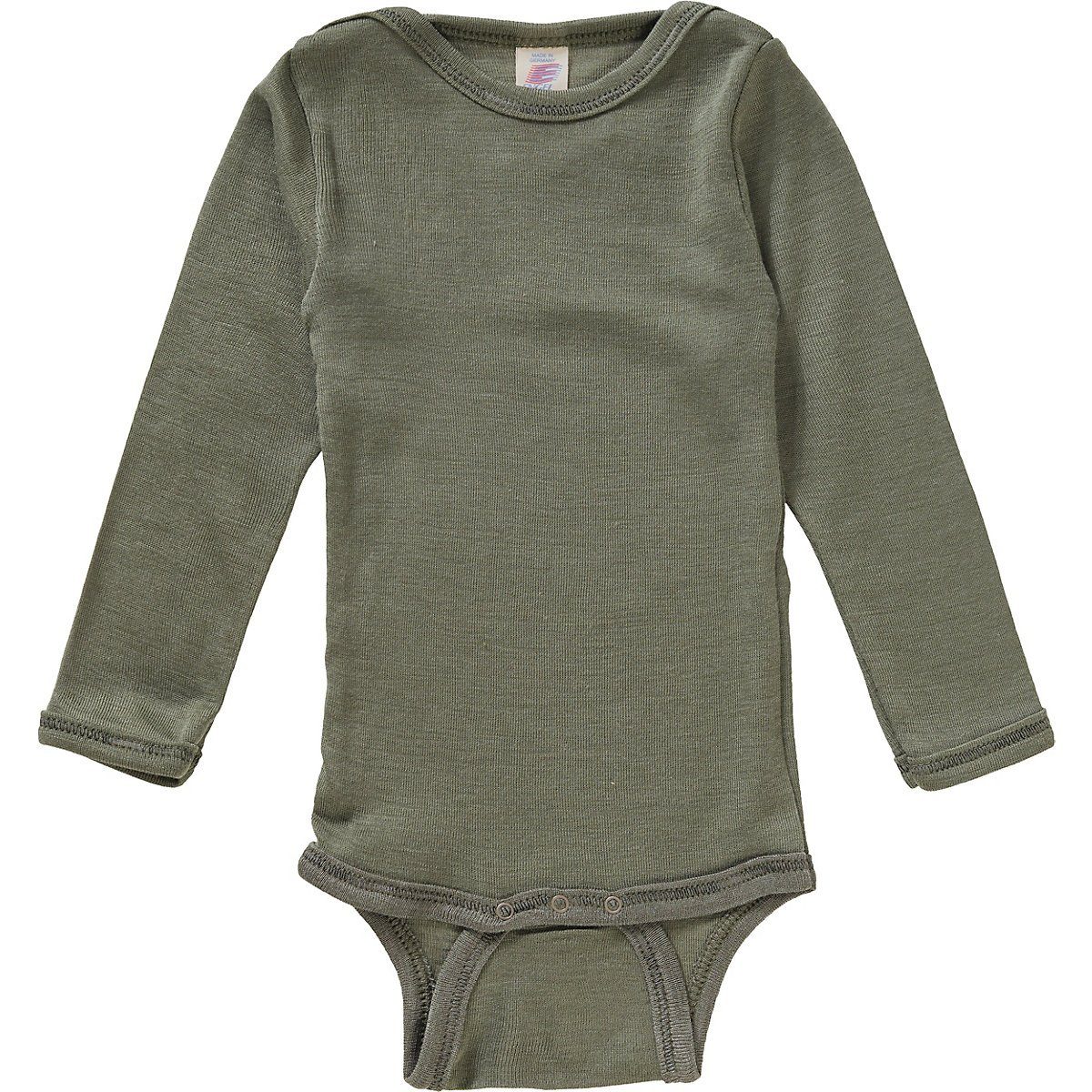 ENGEL Body 50/56 olive 100% Schurwolle (kbT)/Seide langarm