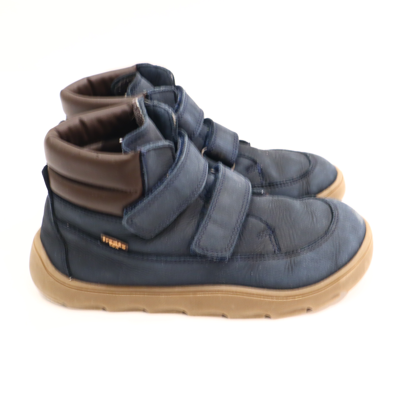 Halbschuhe froddo Klett 31 blau/braun Leder/TEX Herbst/Übergang leichte gleichmäßige Ablaufspuren