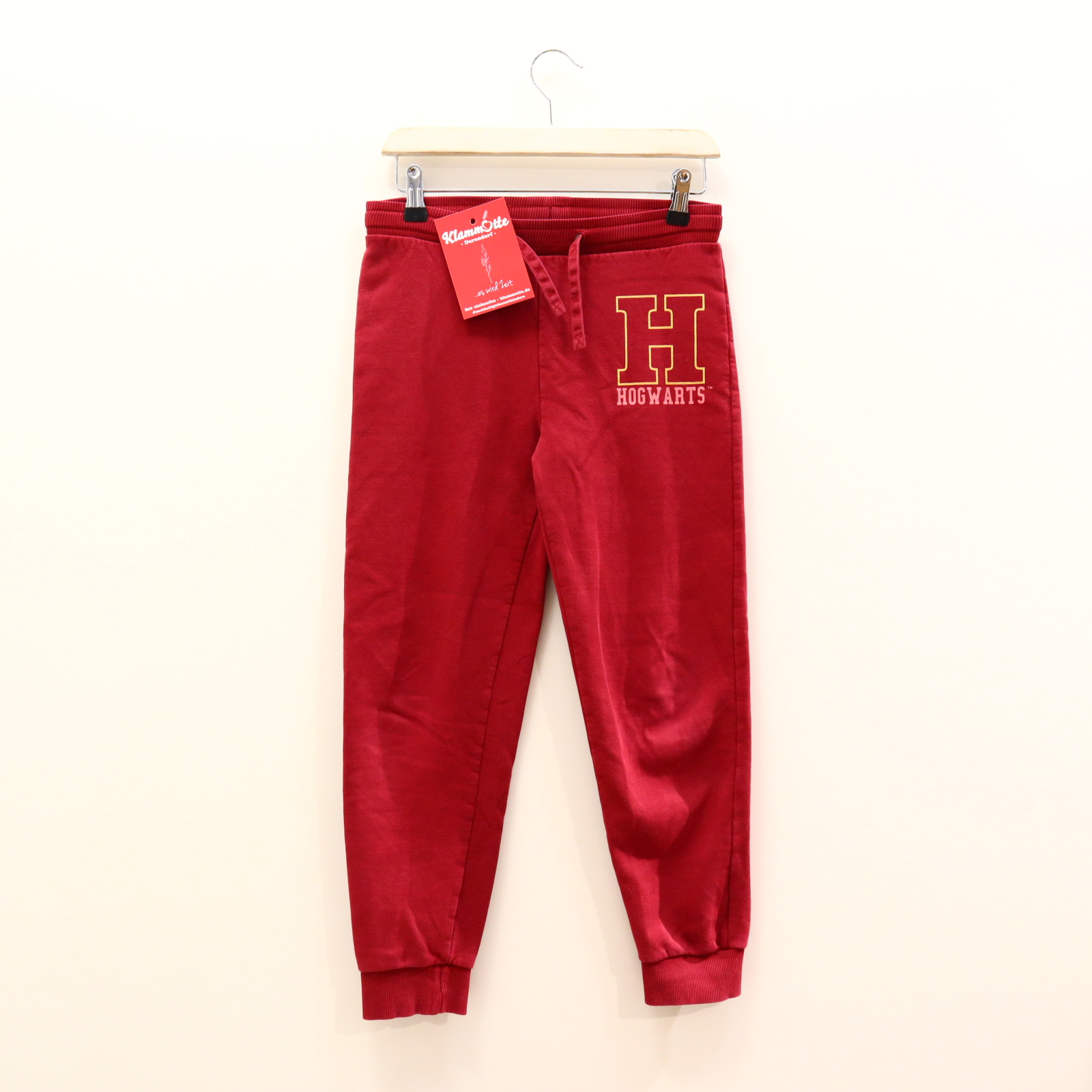 Hose Jogger 134 bordeaux Print Baumwolle/Polyester/Sweat Gummibandzug/Kordelzug Harry Potter