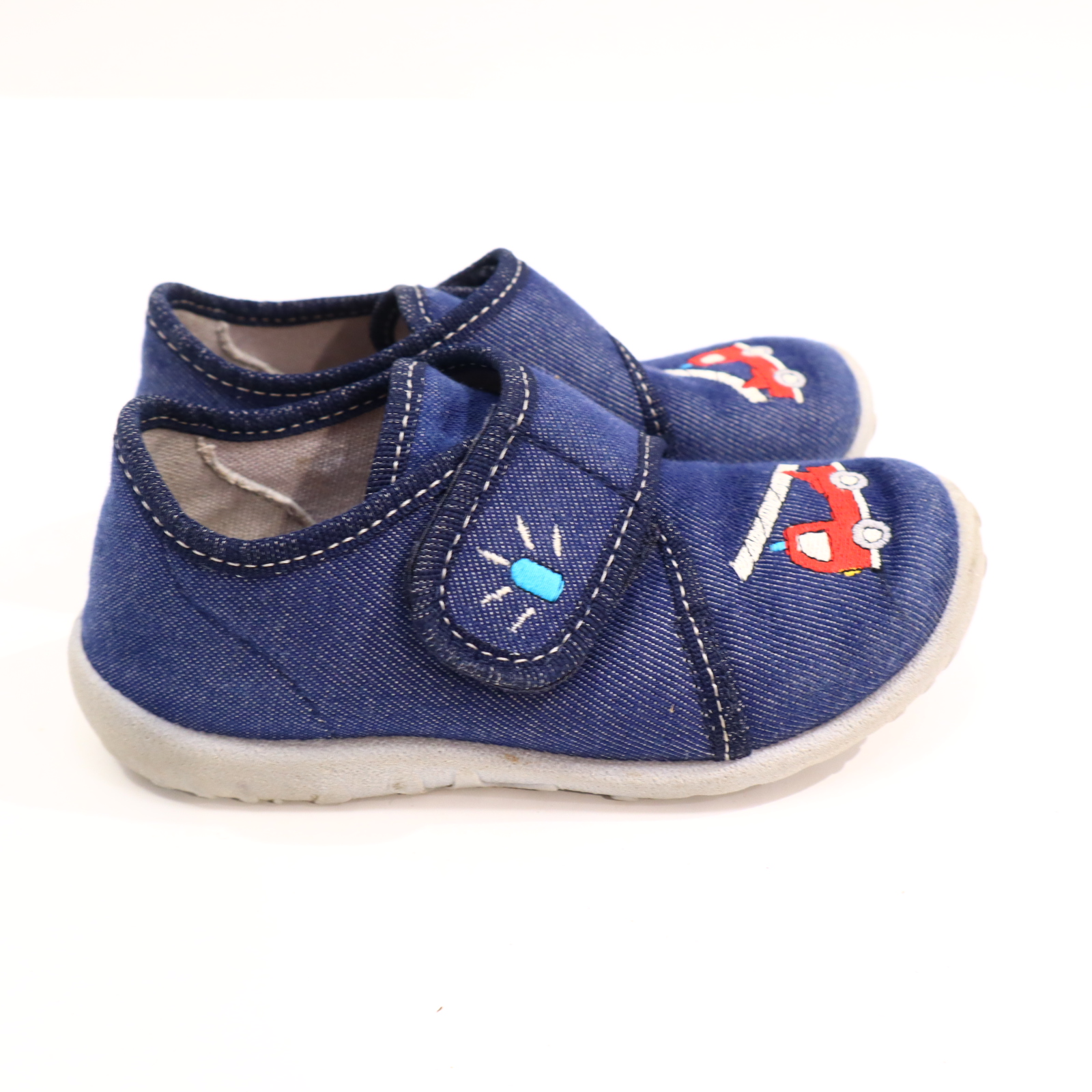 Hausschuhe/Wasserschuhe SuperFit 26 blau Klett/Pantoffel