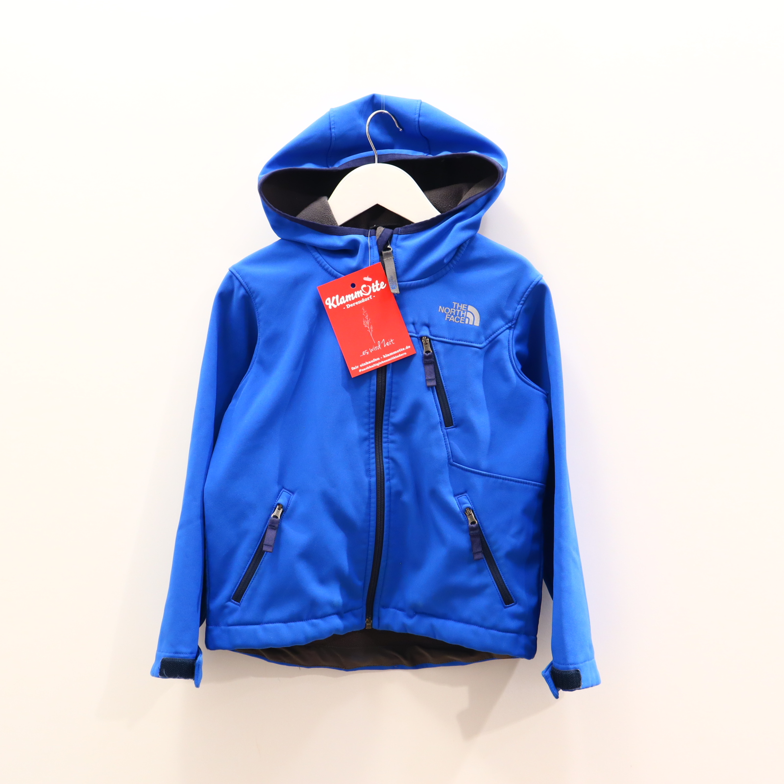Jacke THE NORTH FACE 116 blau Logo/Print Softshelljacke