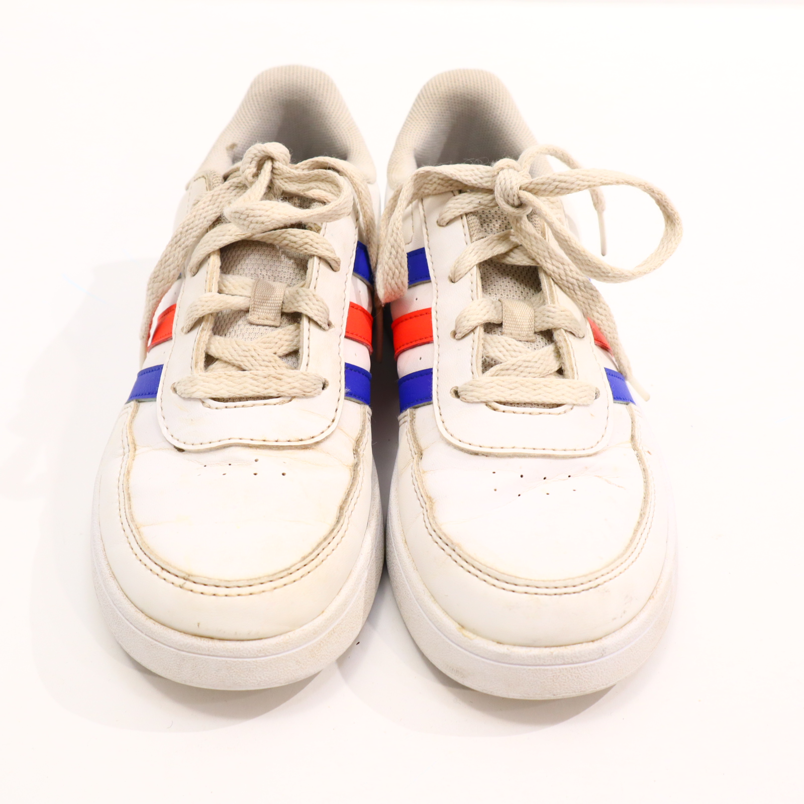 Halbschuhe Adidas Schnürschuh/Sneaker 36 blau/rot/weiß leichte gleichmäßige Ablaufspuren