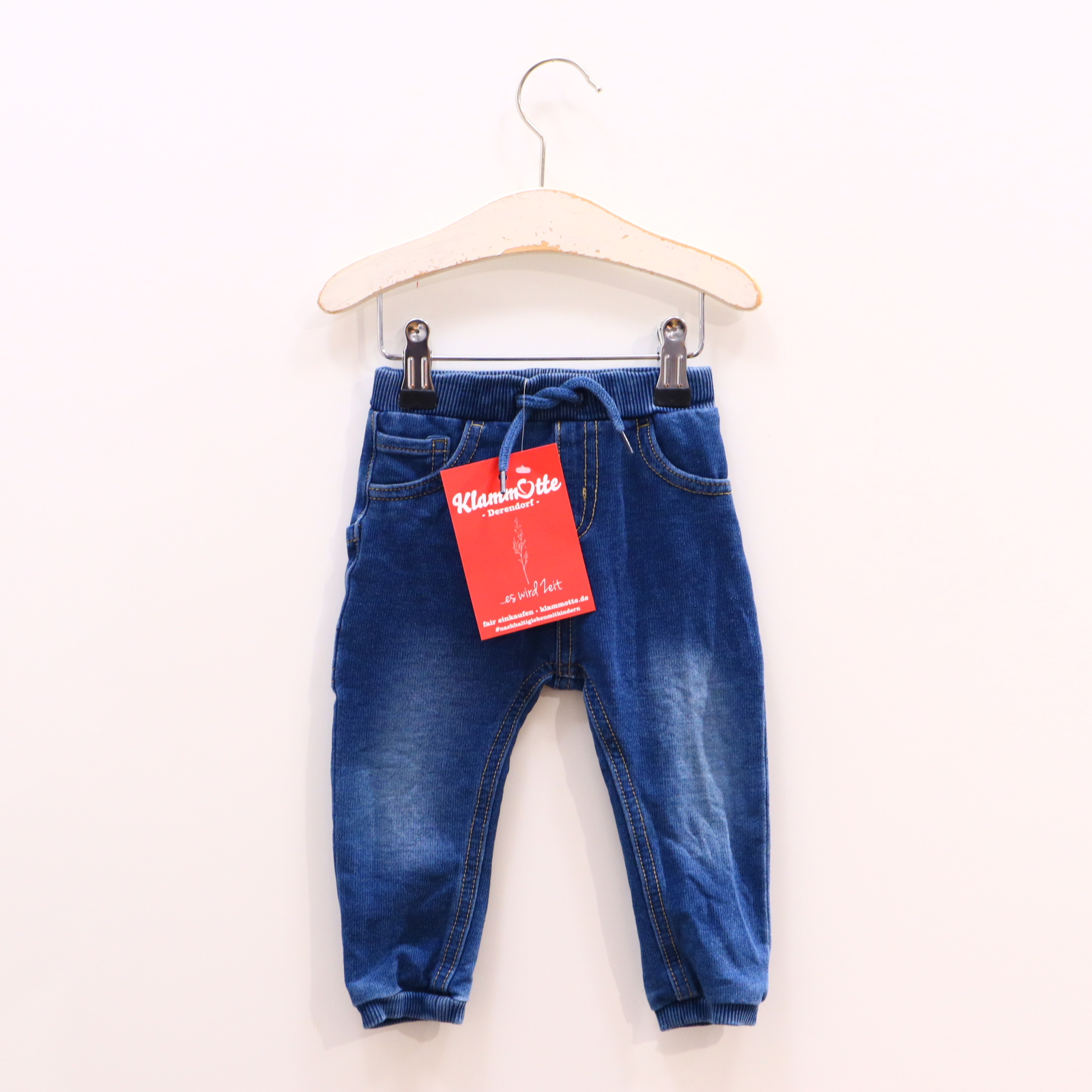Hosen & Strampler name it 74 blau Jogger Baumwolle/Elasthan/Polyester Gummibandzug/verstellb. Bund