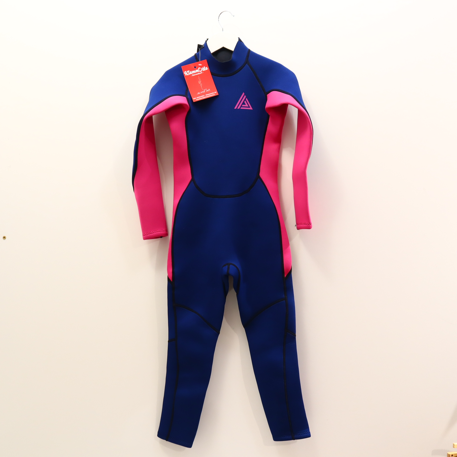 Bademode next Neoprenanzug/langarm 140 blau/pink Logo/Print UPF 50+ NEU!