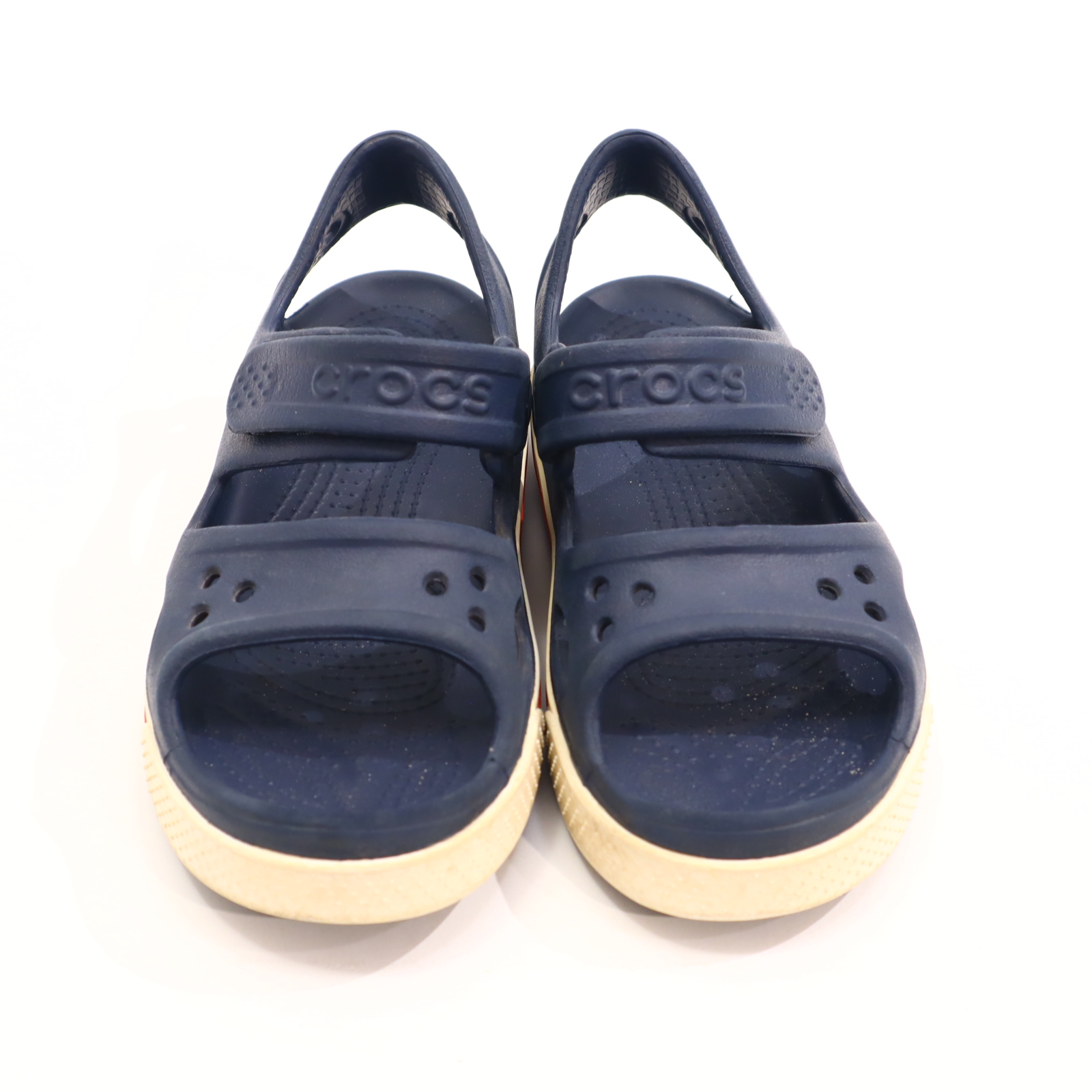 Sandalen CROCS 32/33 blau leichte gleichmäßige Ablaufspuren