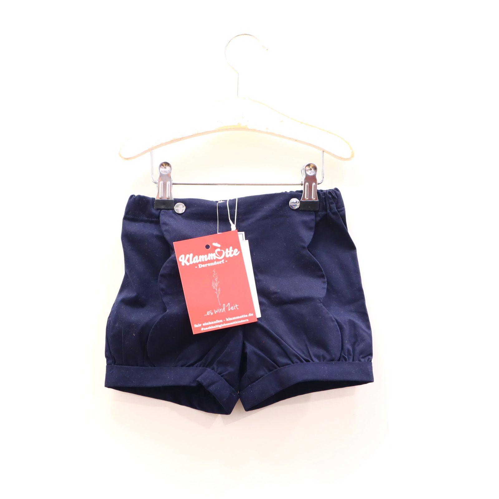 Hose Jacadi Short 92/98 blau Baumwolle Gummibandzug/verstellb. Bund NEU!