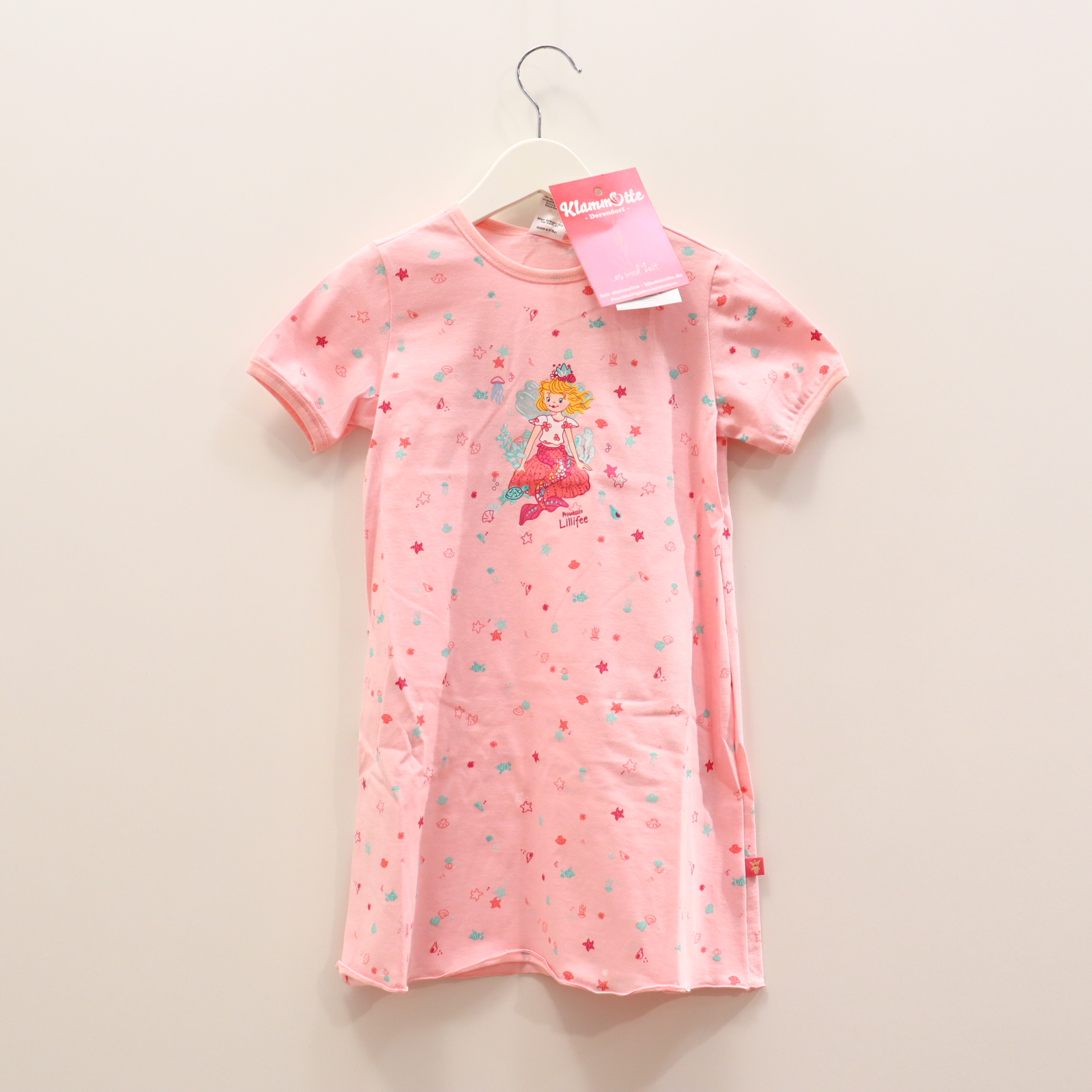 Oberteil SCHIESSER 98 rosa Alloverprint Nachthemd/Schlafkleidung Biobaumwolle NEU!